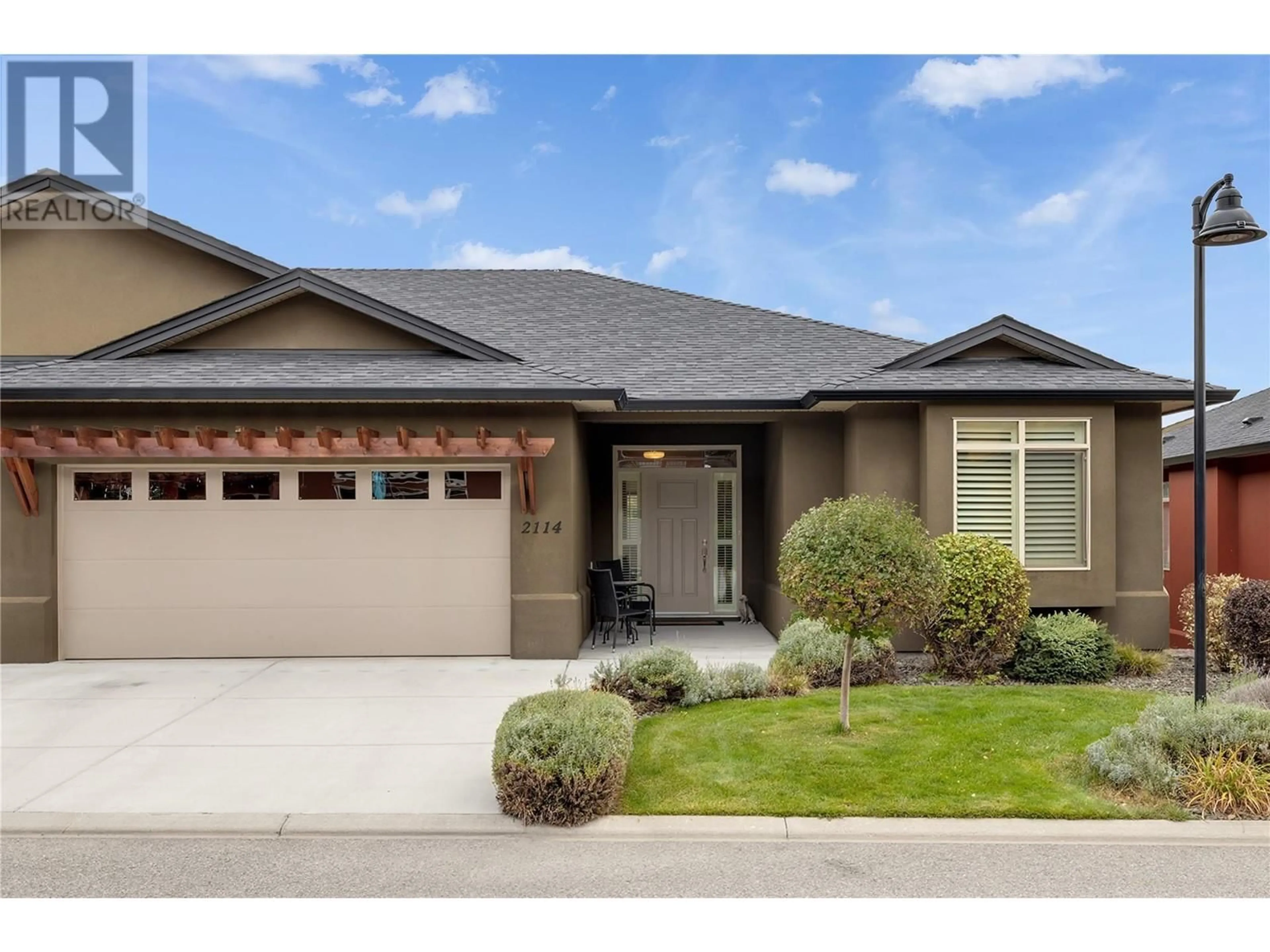 Home with brick exterior material, street for 2114 Del Mar Court, West Kelowna British Columbia V4T3L1