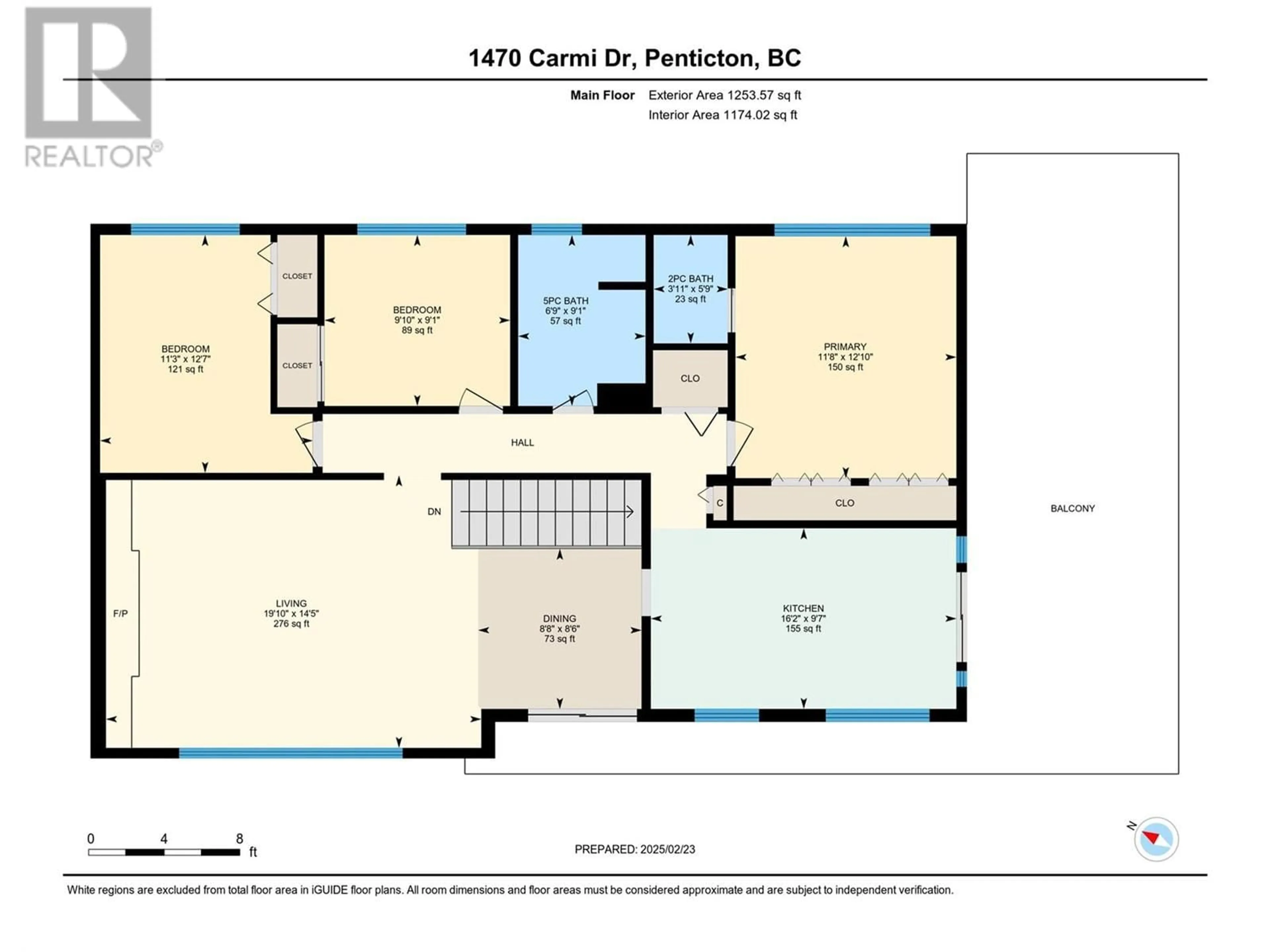 Floor plan for 1470 Carmi Drive, Penticton British Columbia V2A4S1