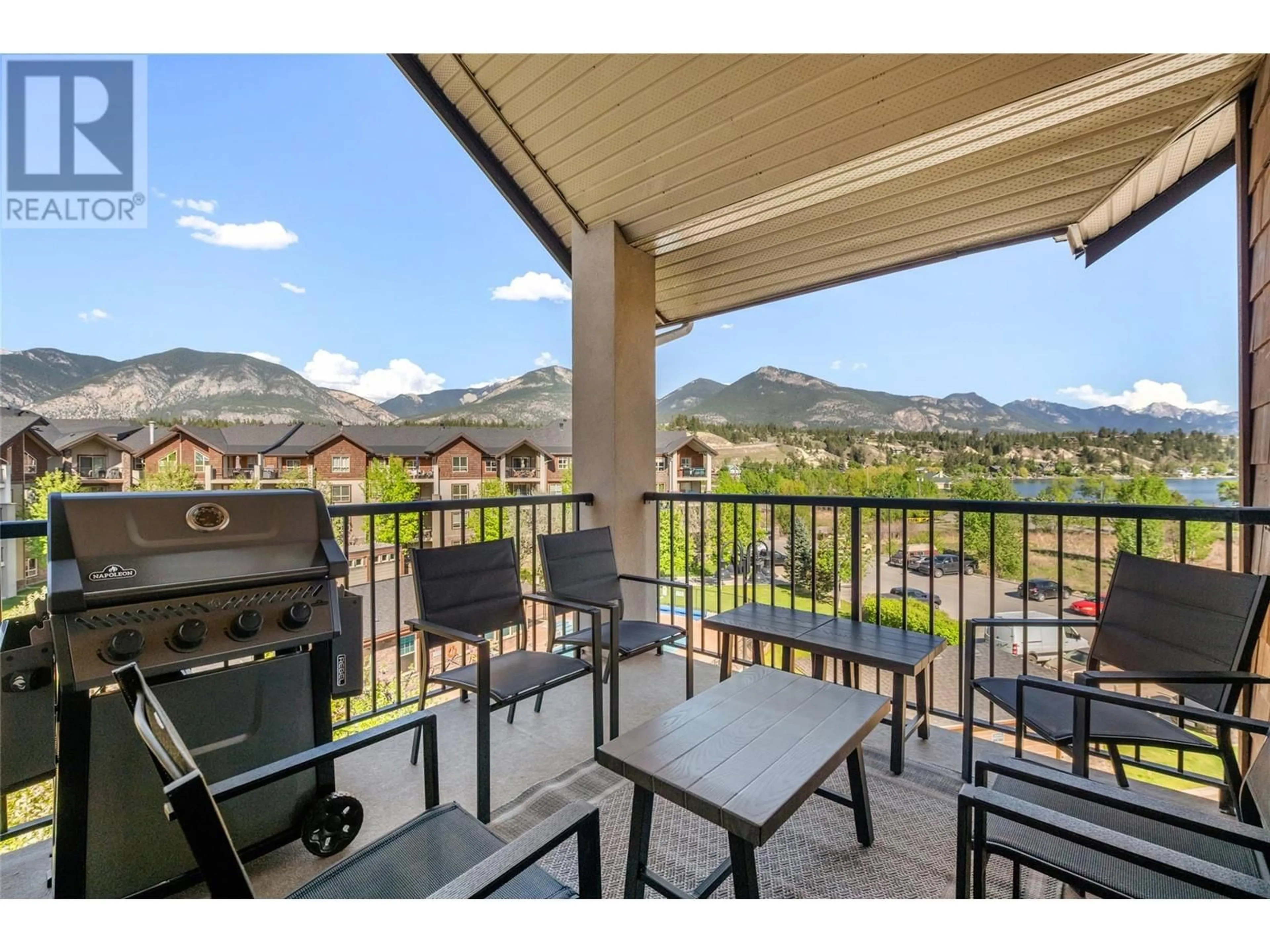 Patio, mountain view for 205 THIRD Avenue Unit# 3404, Invermere British Columbia V0A1K7