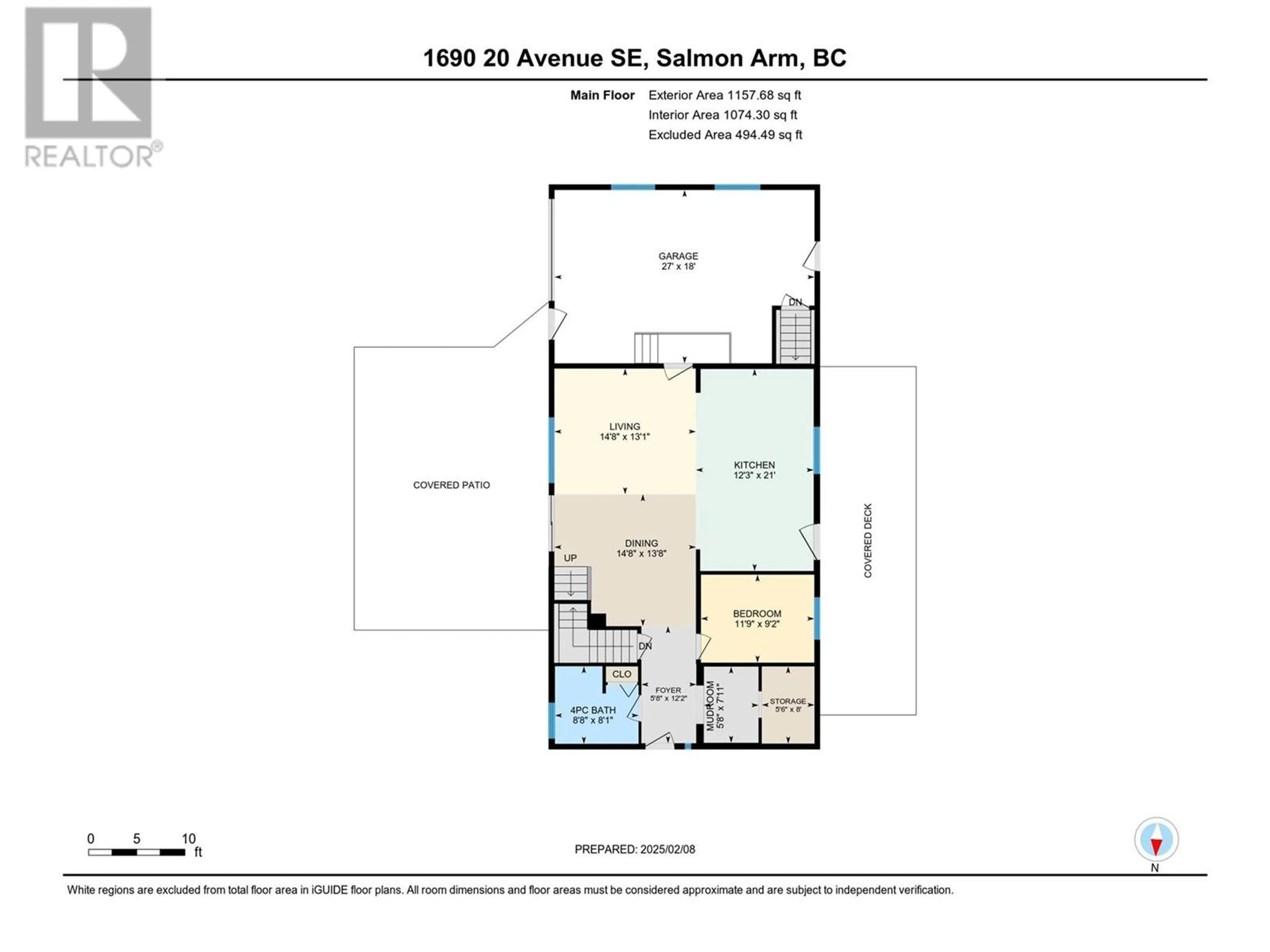 Floor plan for 1690 20 AVENUE SOUTHEAST, Salmon Arm British Columbia V1E2M9