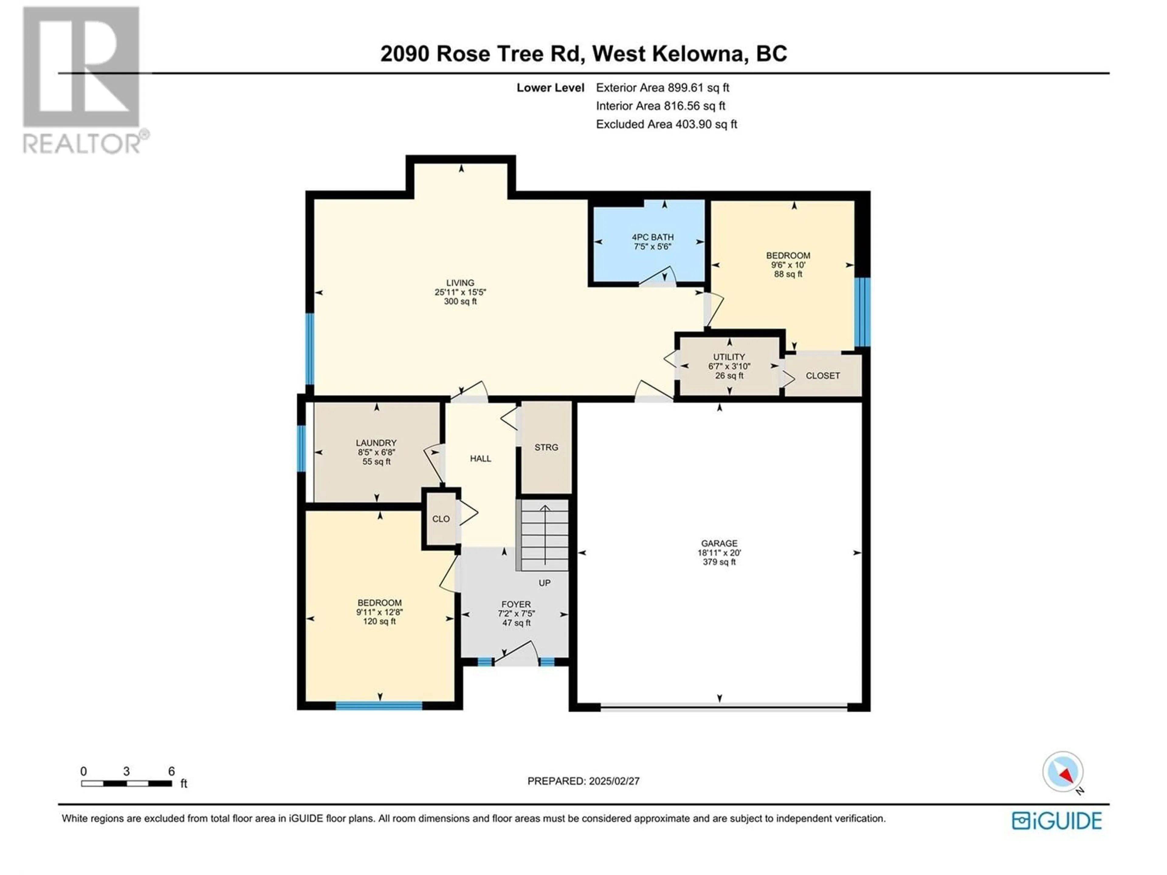 Floor plan for 2090 Rose Tree Road, West Kelowna British Columbia V1Z4A7