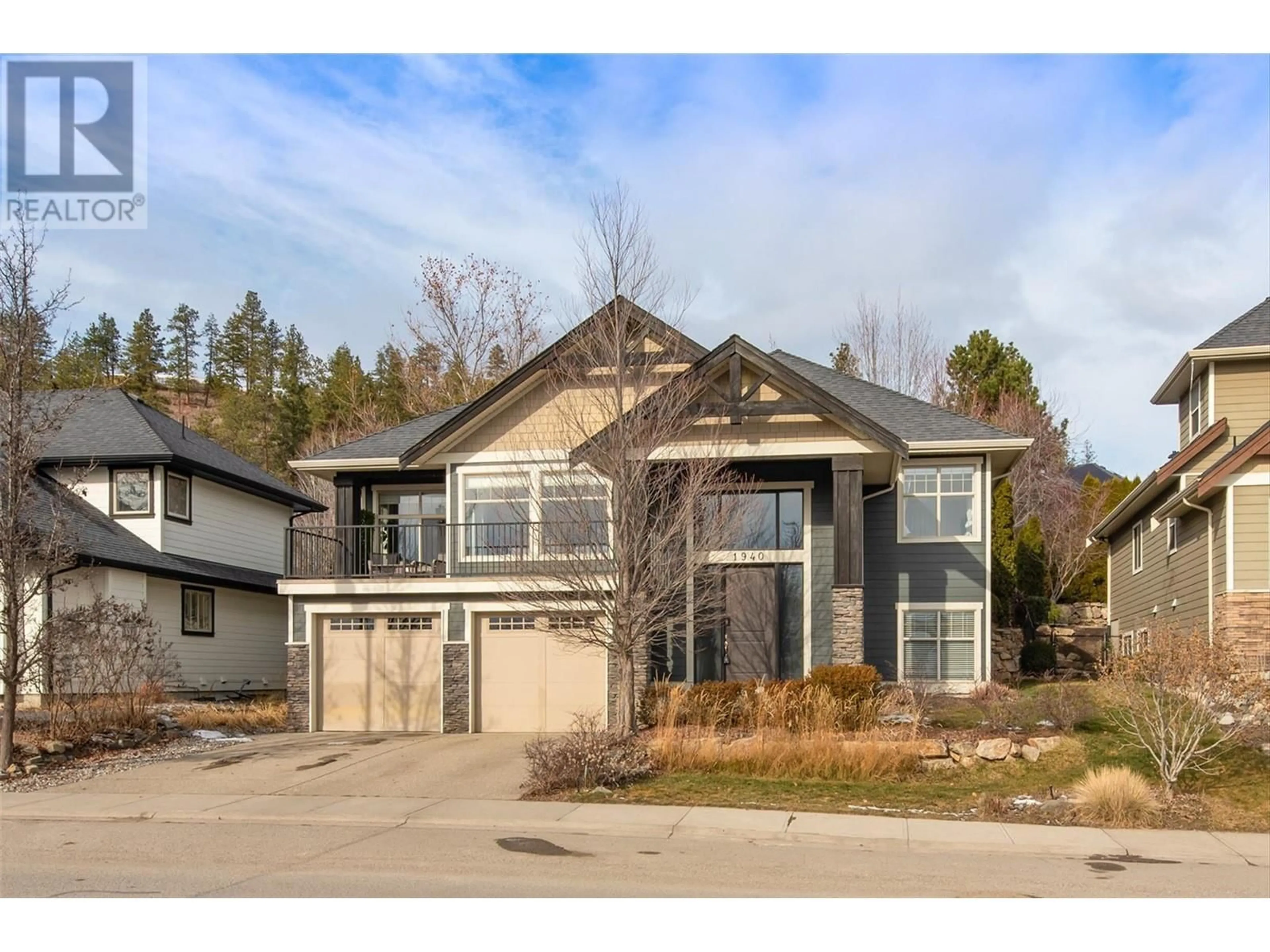 Home with brick exterior material, street for 1940 Begbie Road, Kelowna British Columbia V1V2X3