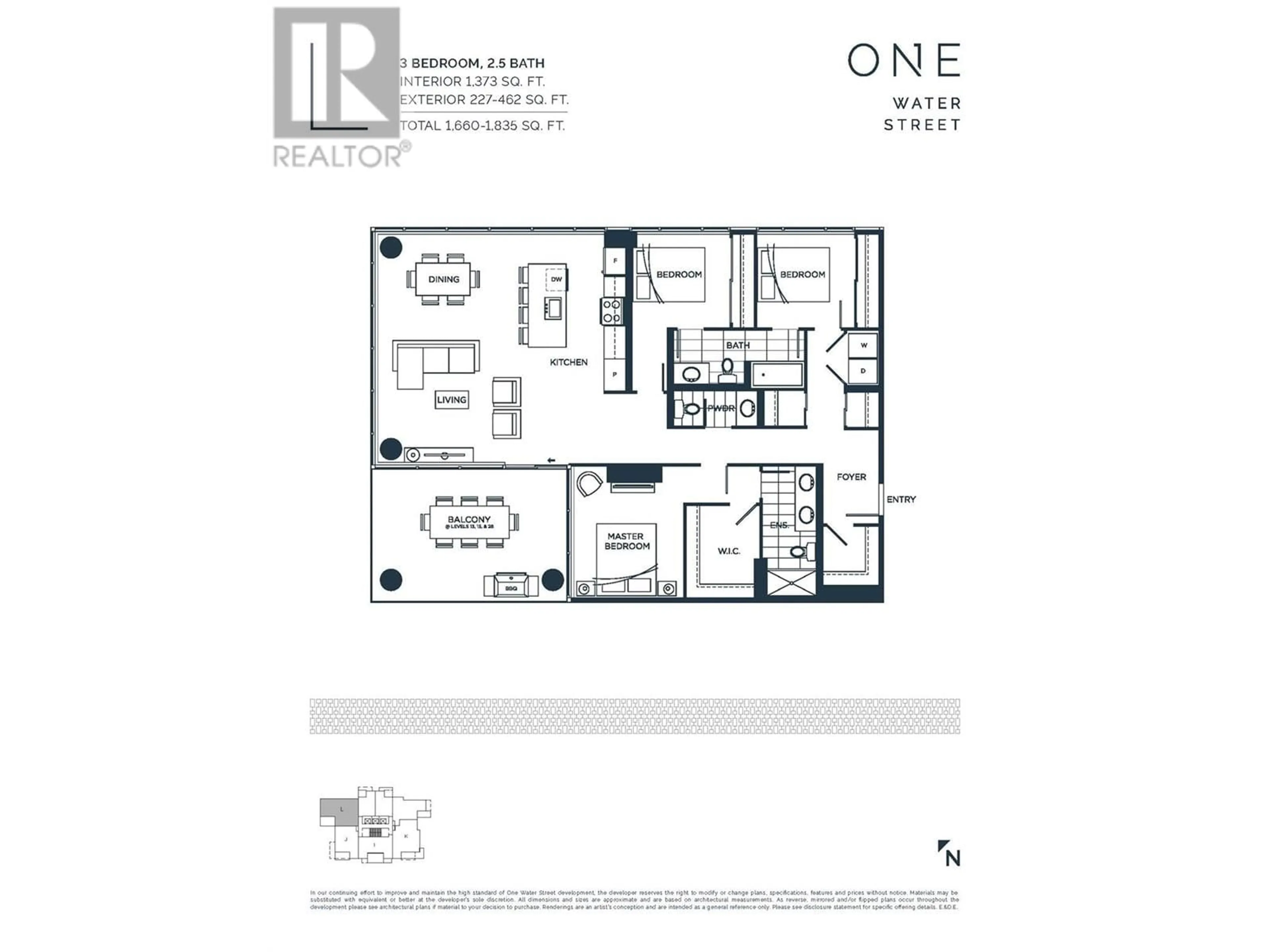 Floor plan for 1106 - 1191 SUNSET DRIVE, Kelowna British Columbia V1Y0J4