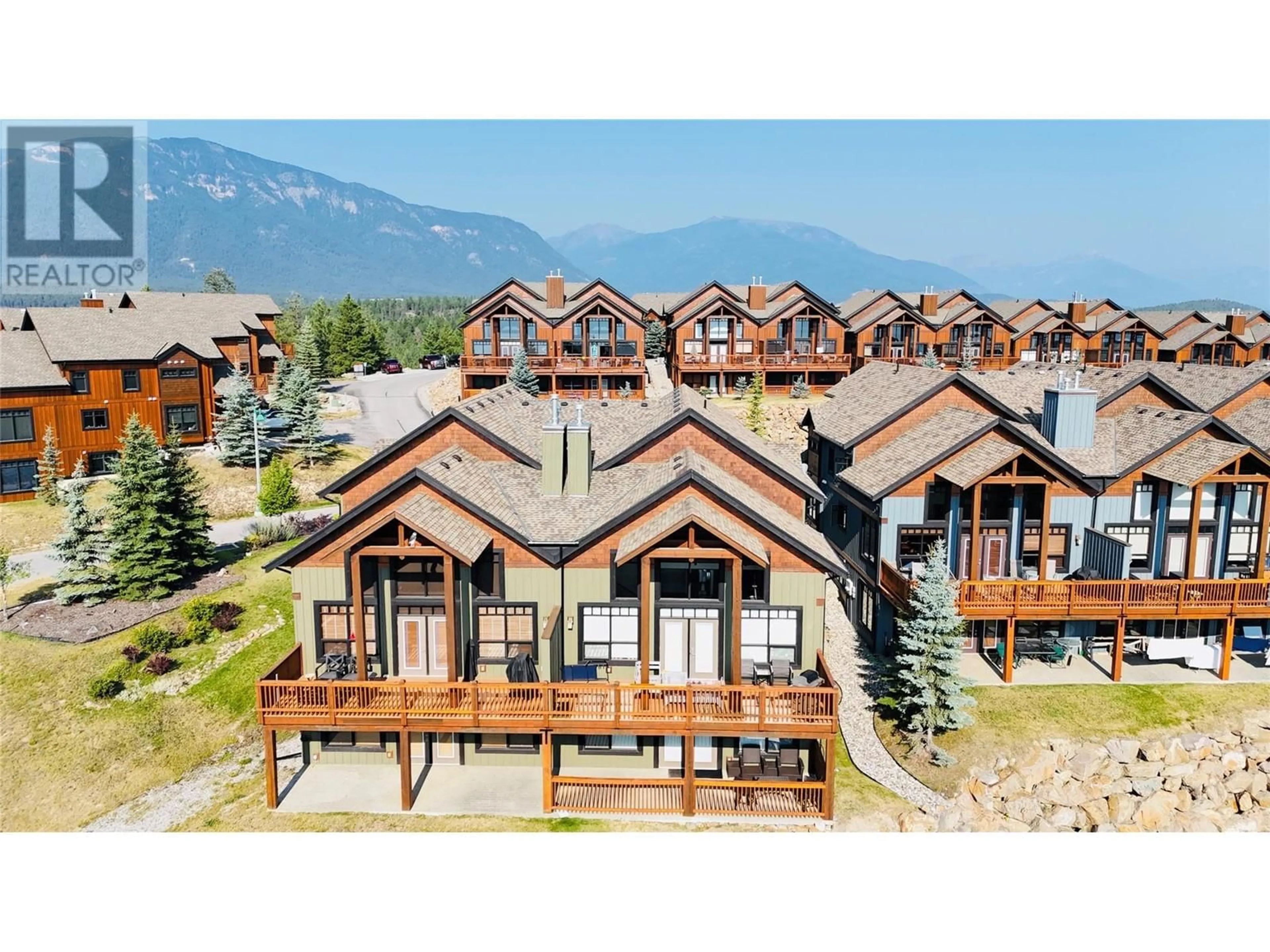 A pic from outside/outdoor area/front of a property/back of a property/a pic from drone, mountain view for 2600 LAKEVIEW Rise Unit# 15, Invermere British Columbia V0A1K6