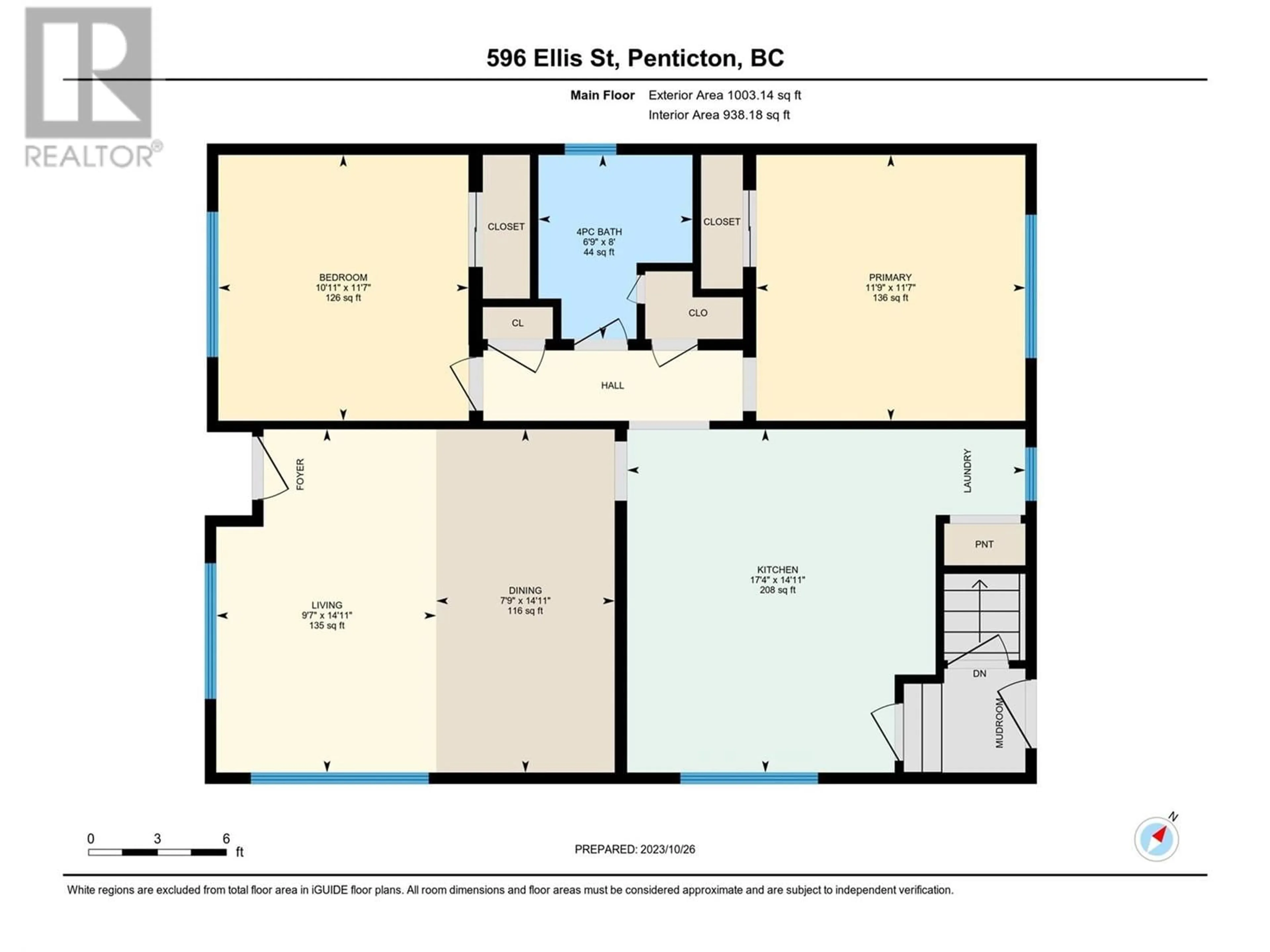 Floor plan for 596 ELLIS Street, Penticton British Columbia V2A4M3