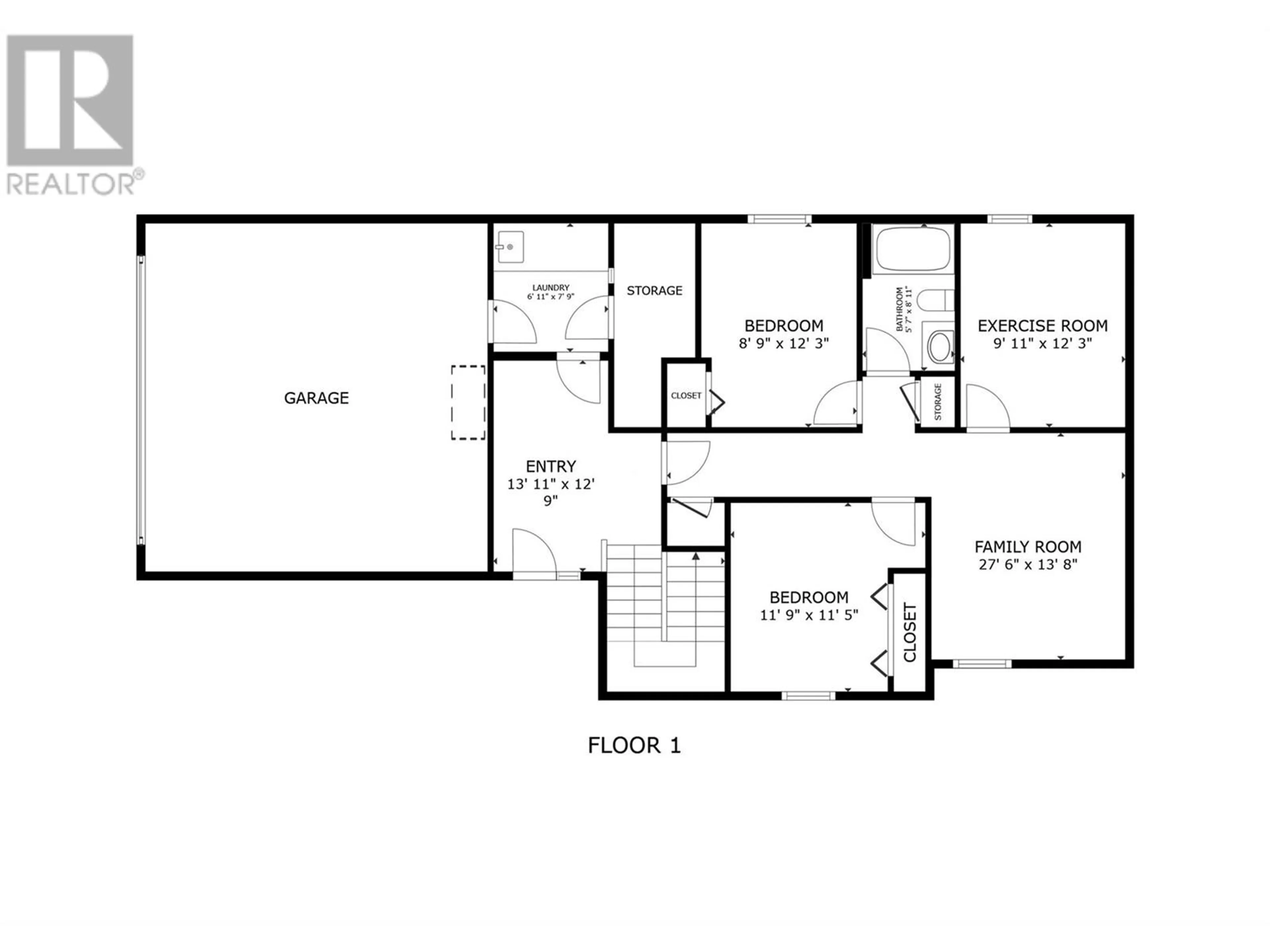 Floor plan for 591 SOUTH CREST Drive, Kelowna British Columbia V1W4Y6