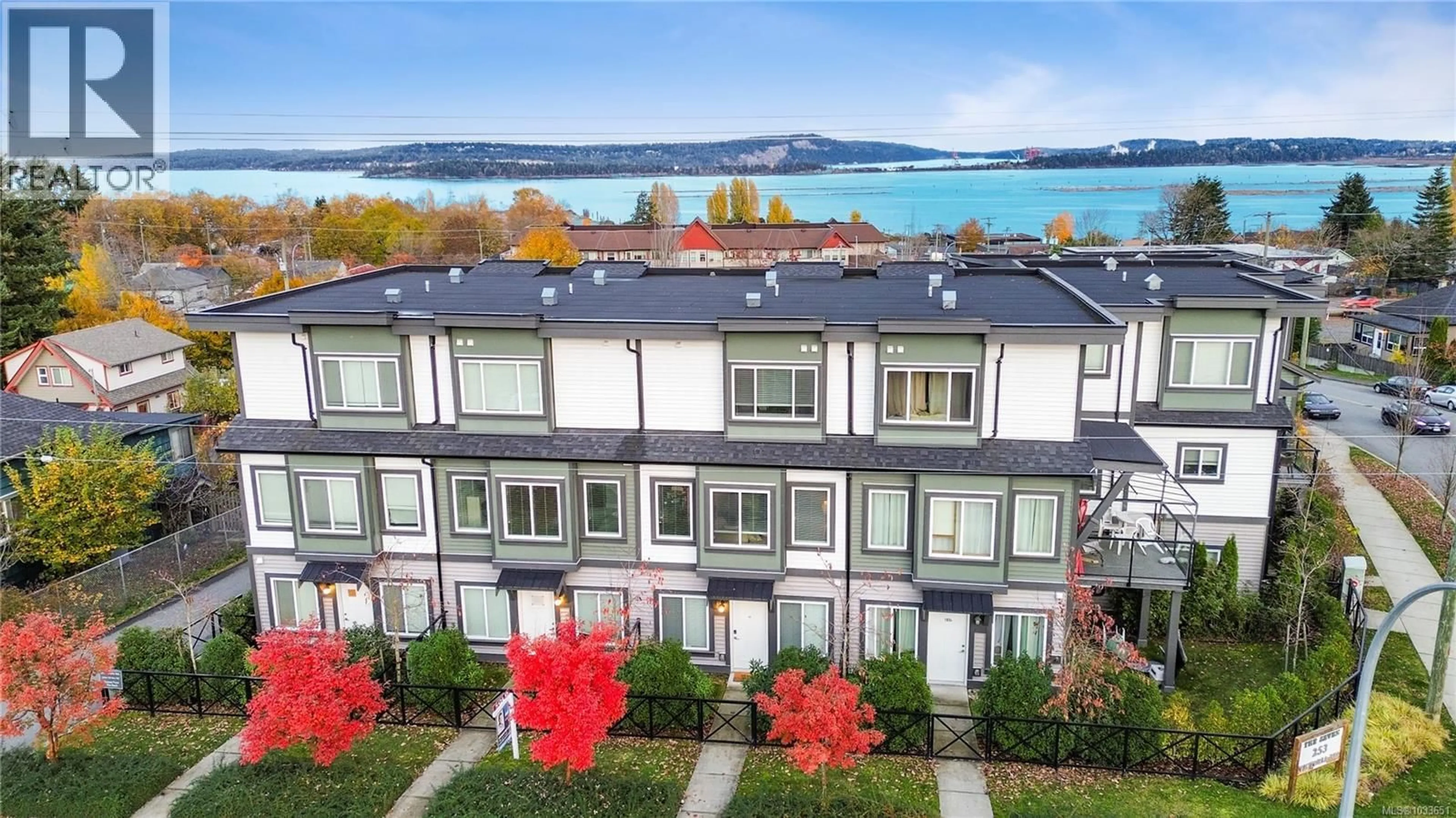 A pic from outside/outdoor area/front of a property/back of a property/a pic from drone, water/lake/river/ocean view for 101 - 253 VICTORIA ROAD, Nanaimo British Columbia V9R4P8