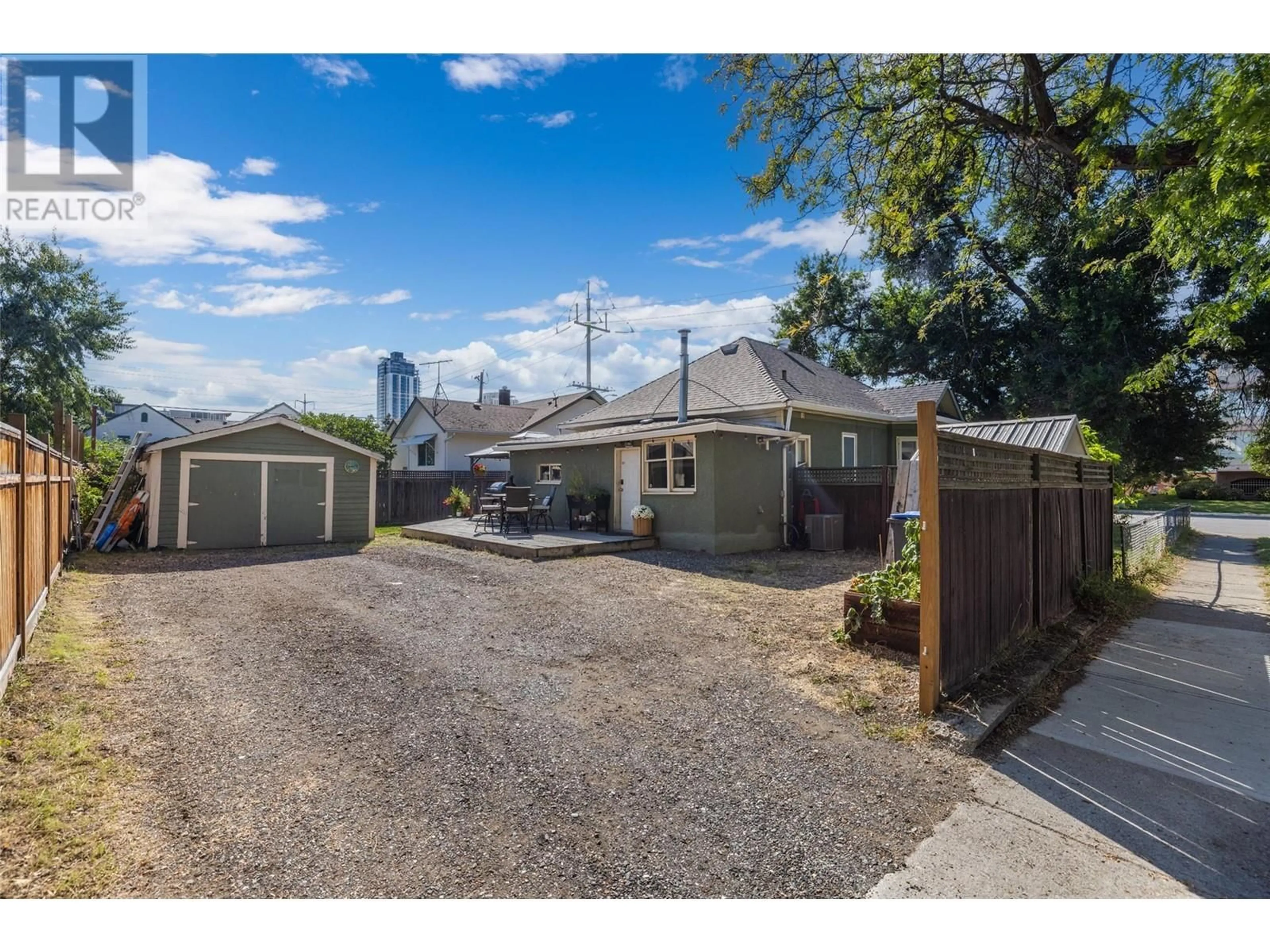 A pic from outside/outdoor area/front of a property/back of a property/a pic from drone, street for 1333 RICHTER STREET, Kelowna British Columbia V1Y2L5