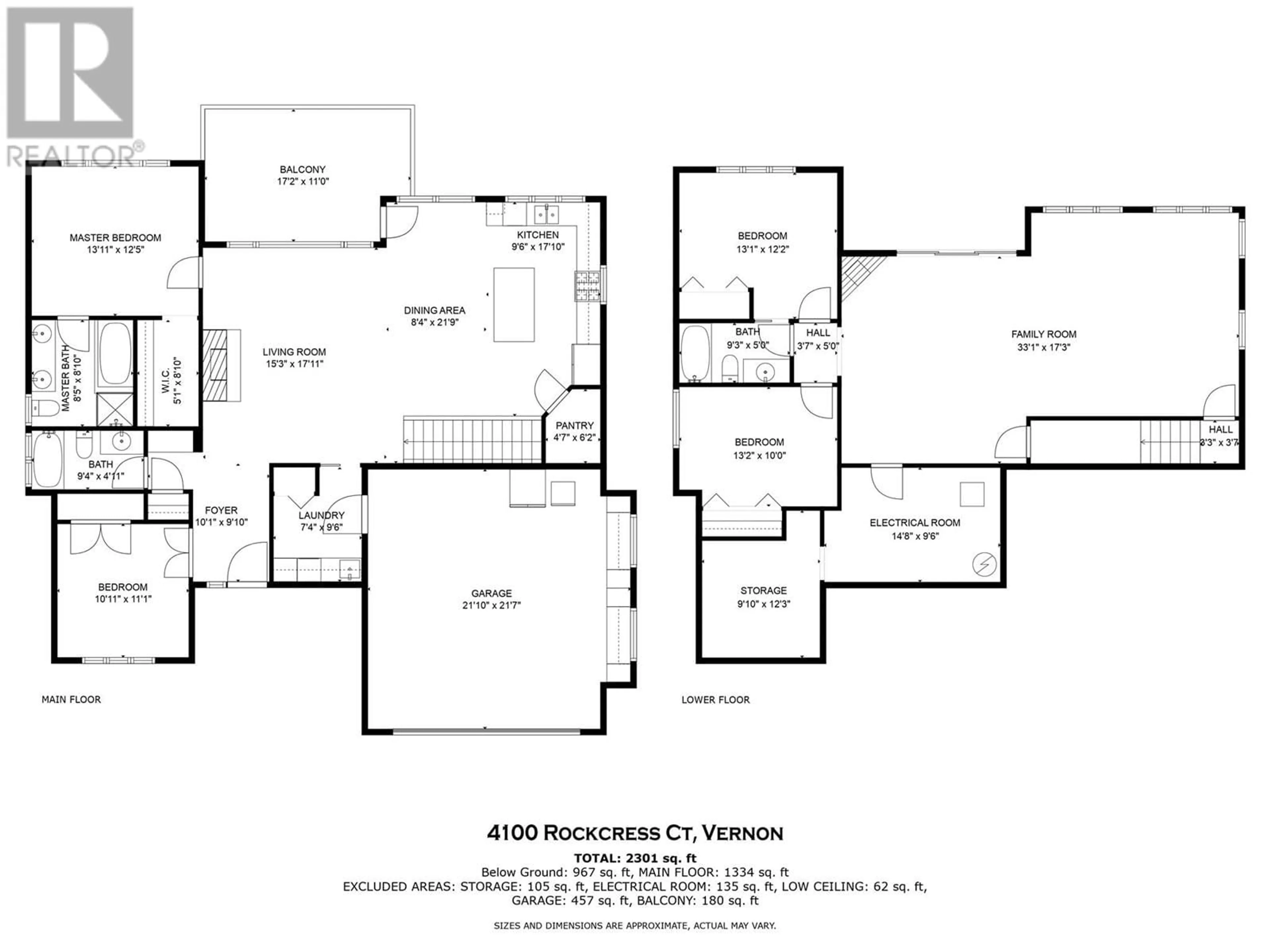 Floor plan for 4100 ROCKCRESS COURT, Vernon British Columbia V1T9W4