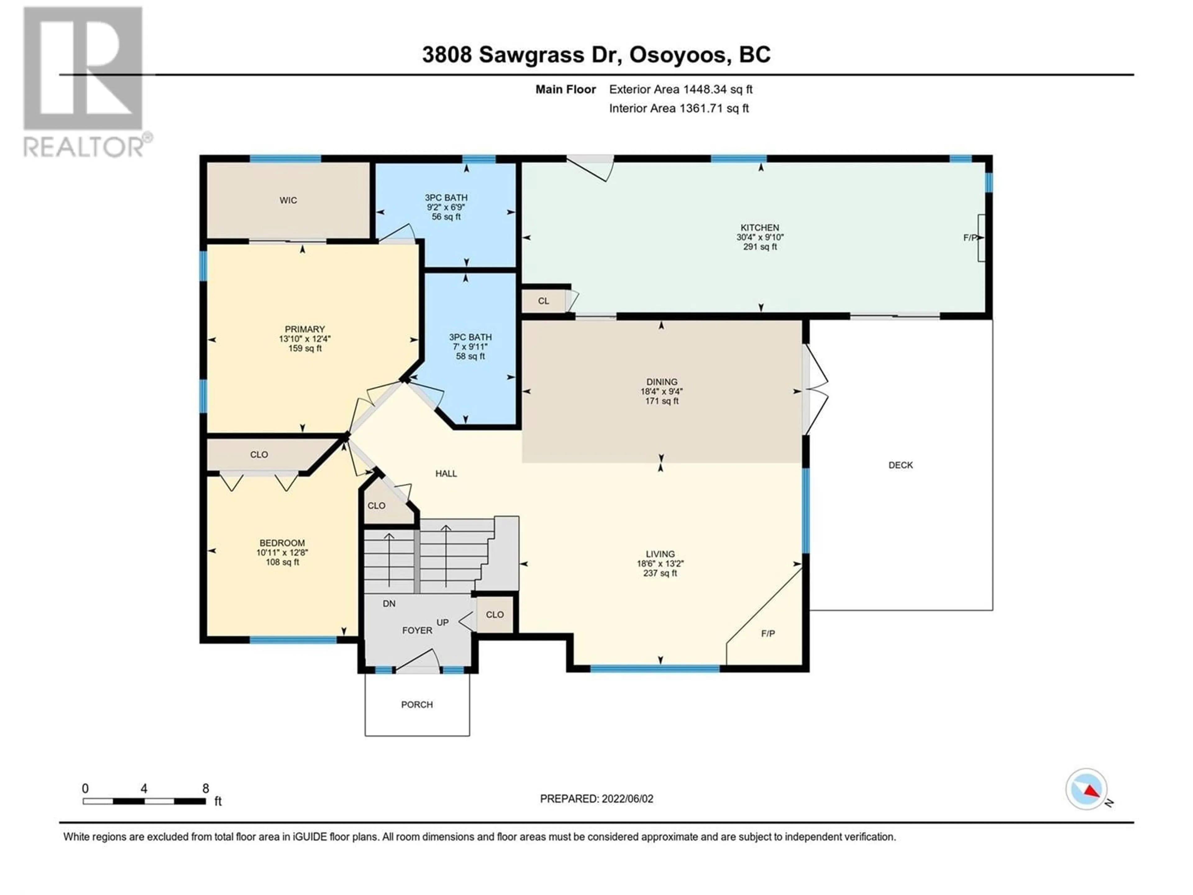 Floor plan for 3808 SAWGRASS DRIVE, Osoyoos British Columbia V0H1V4