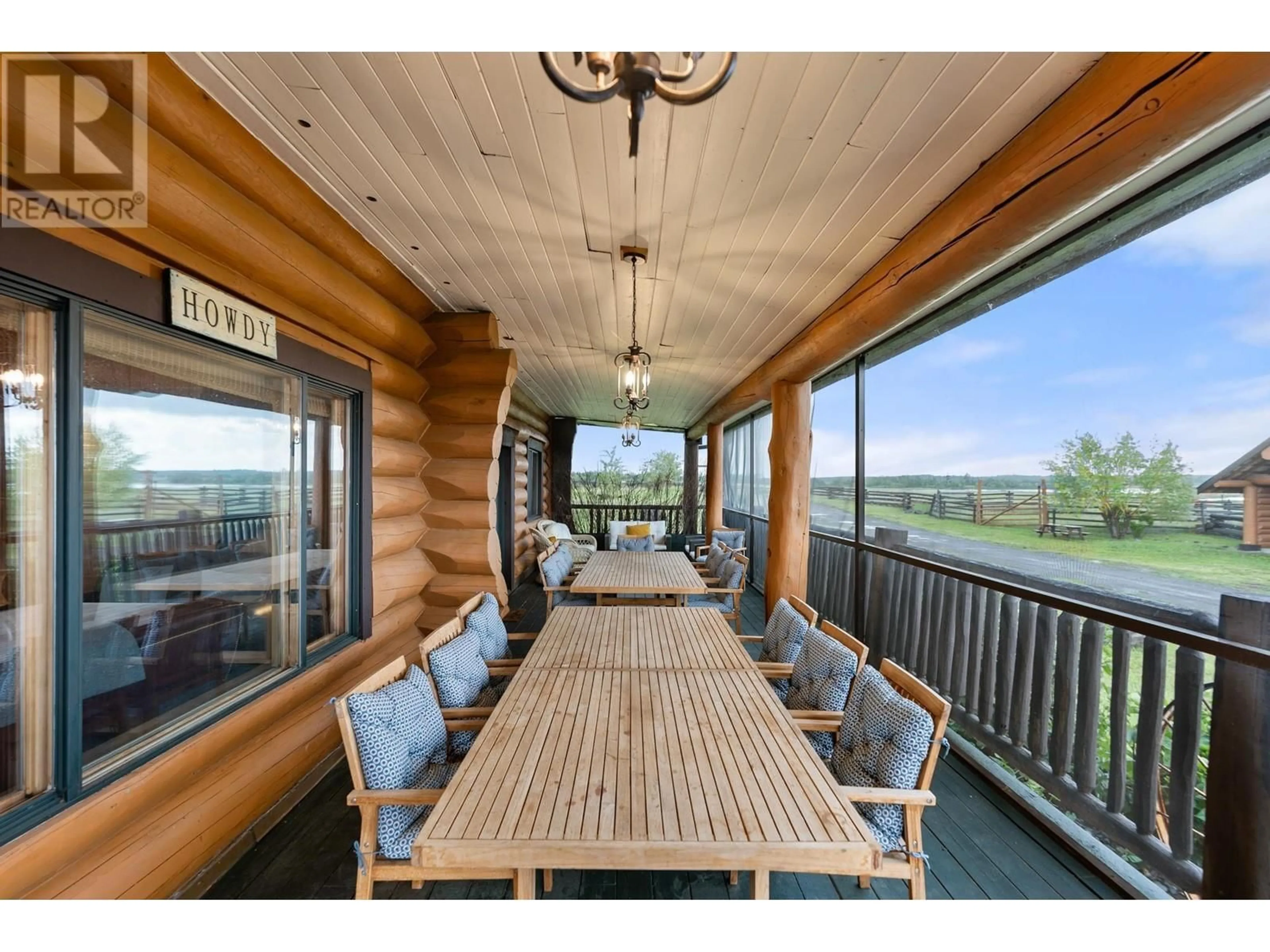 Patio, water/lake/river/ocean view for 3460 MEADOW LAKE ROAD, Clinton British Columbia V0K1K0