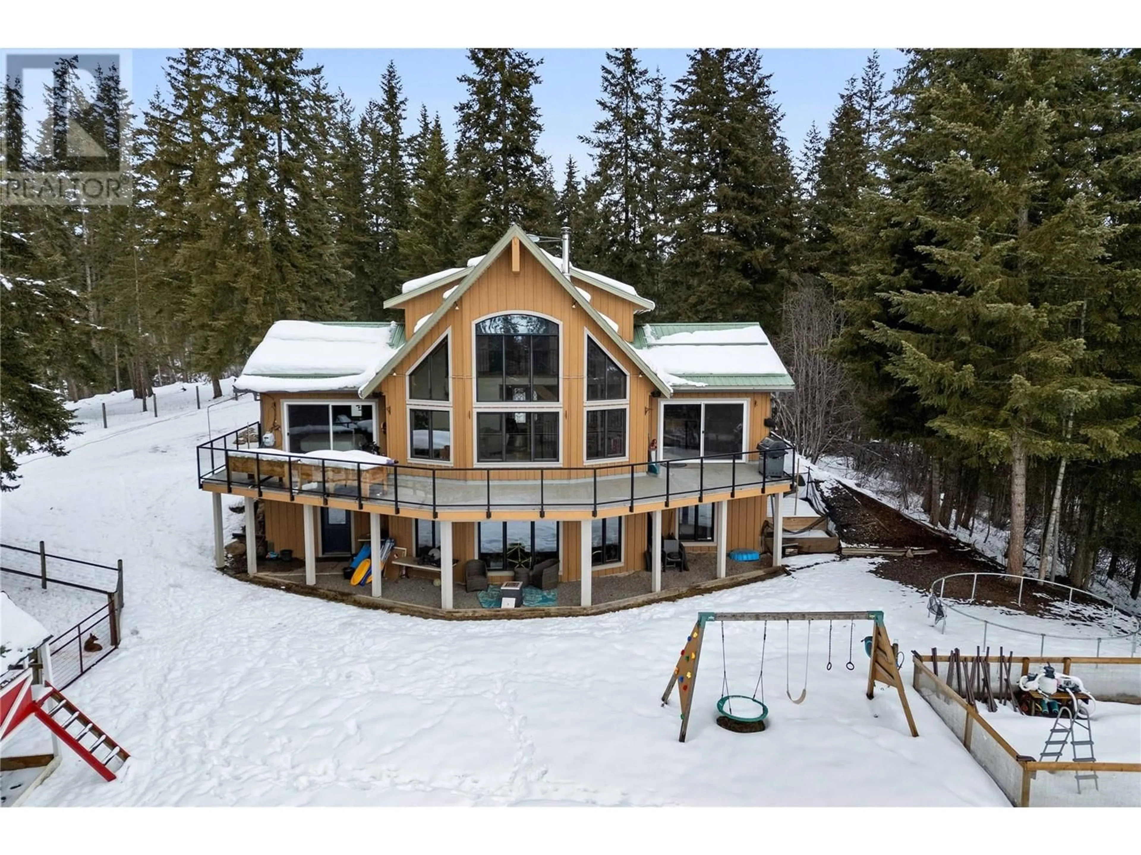 A pic from outside/outdoor area/front of a property/back of a property/a pic from drone, unknown for 65 FURLONG ROAD, Enderby British Columbia V0E1V3