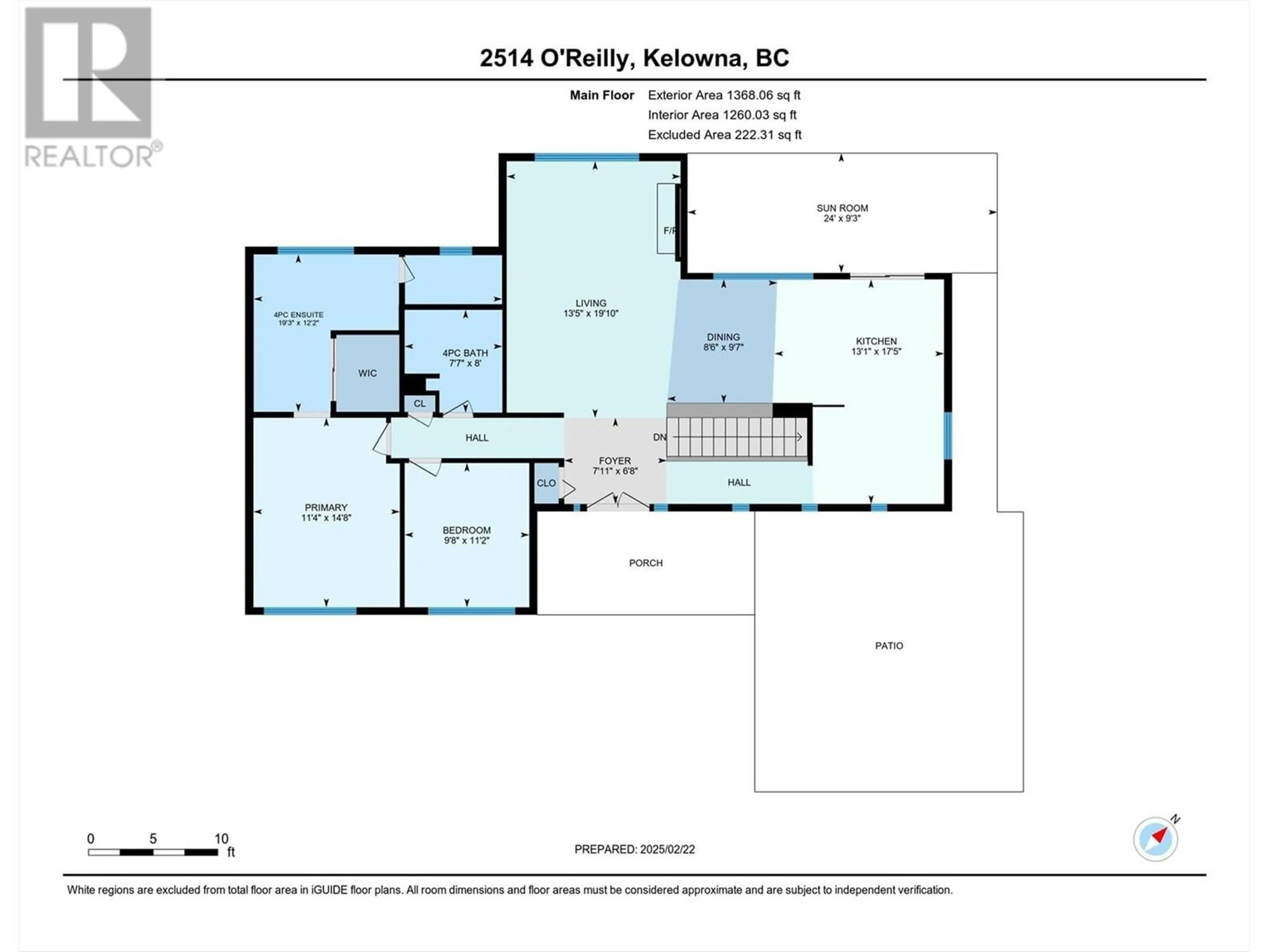 Floor plan for 2514 O'Reilly Road, Kelowna British Columbia V1W2V4