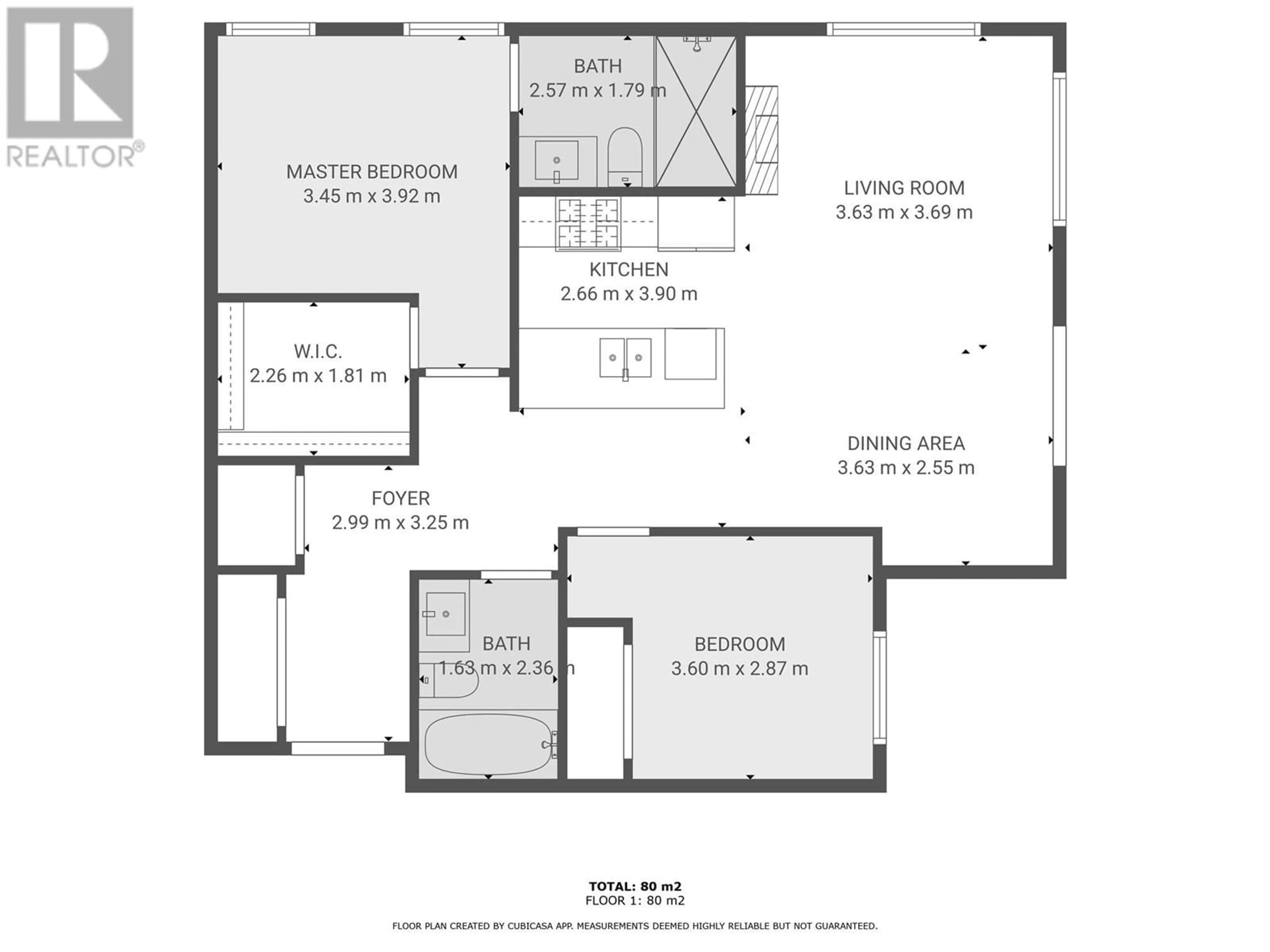 Floor plan for 201 - 1883 WATER STREET, Kelowna British Columbia V1Y1K4