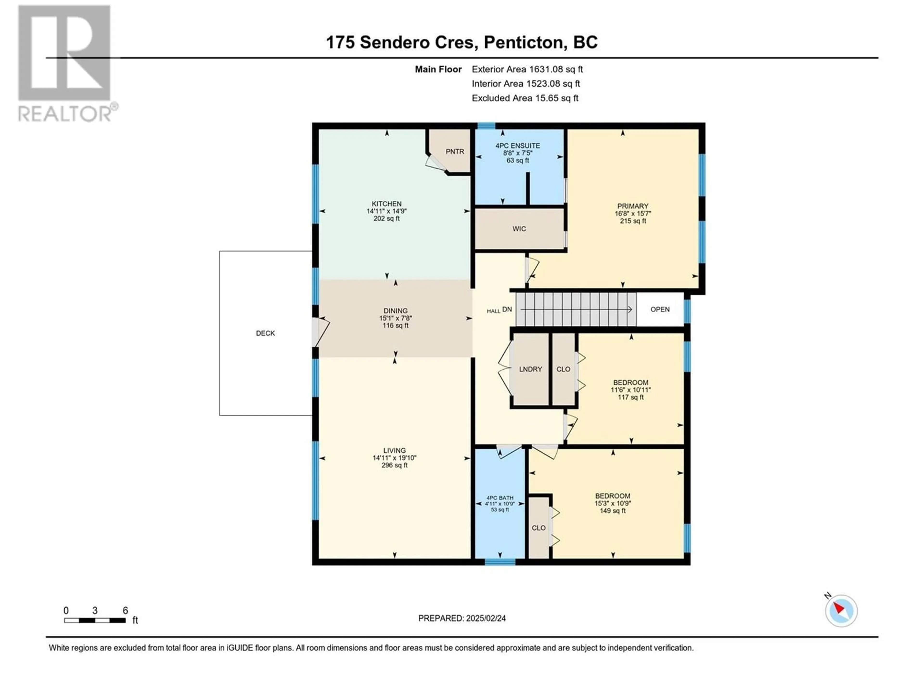 Floor plan for 175 Sendero Crescent, Penticton British Columbia V2A0C3