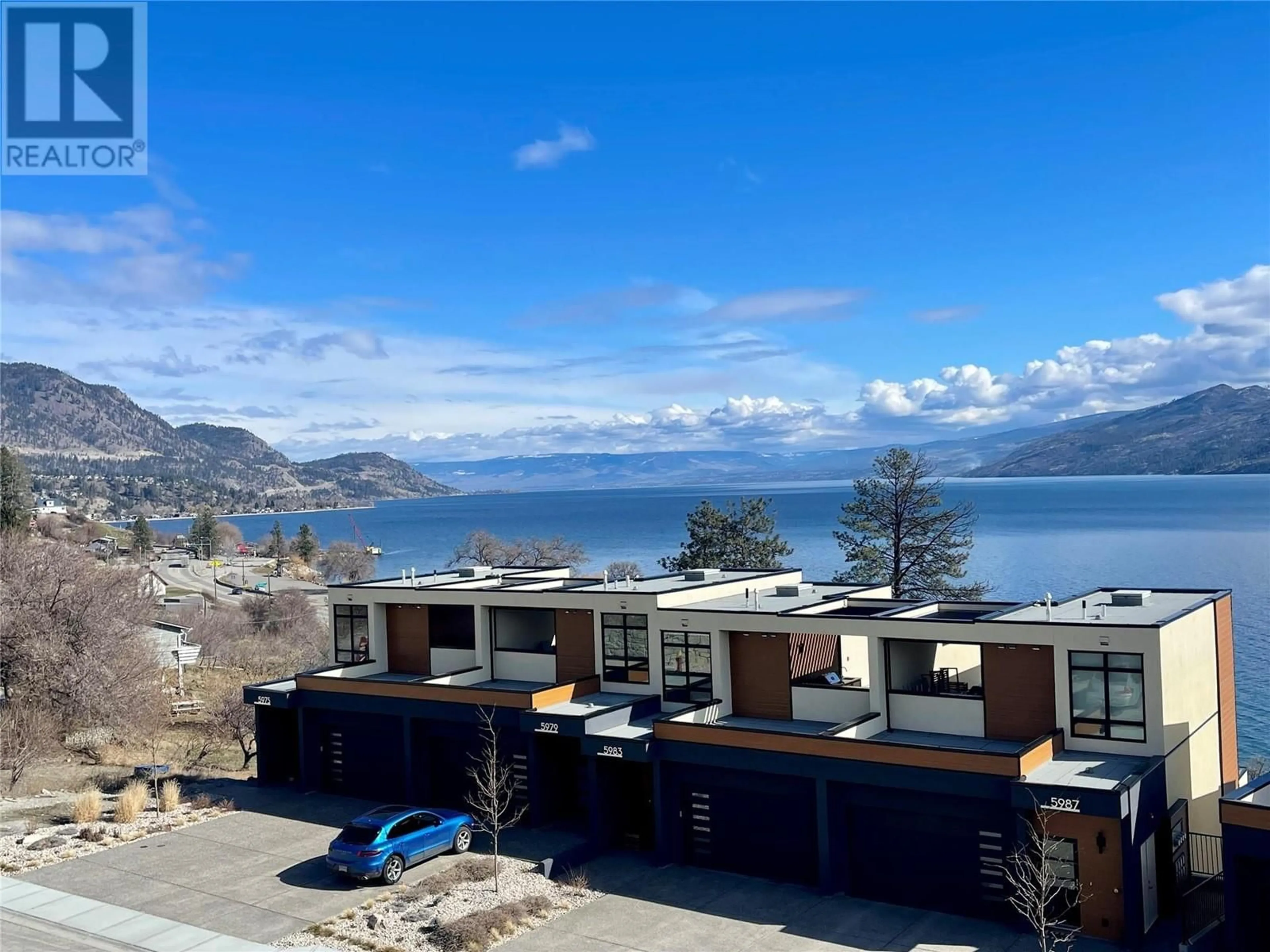 A pic from outside/outdoor area/front of a property/back of a property/a pic from drone, water/lake/river/ocean view for 5992 PRINCESS STREET, Peachland British Columbia V0H1X7