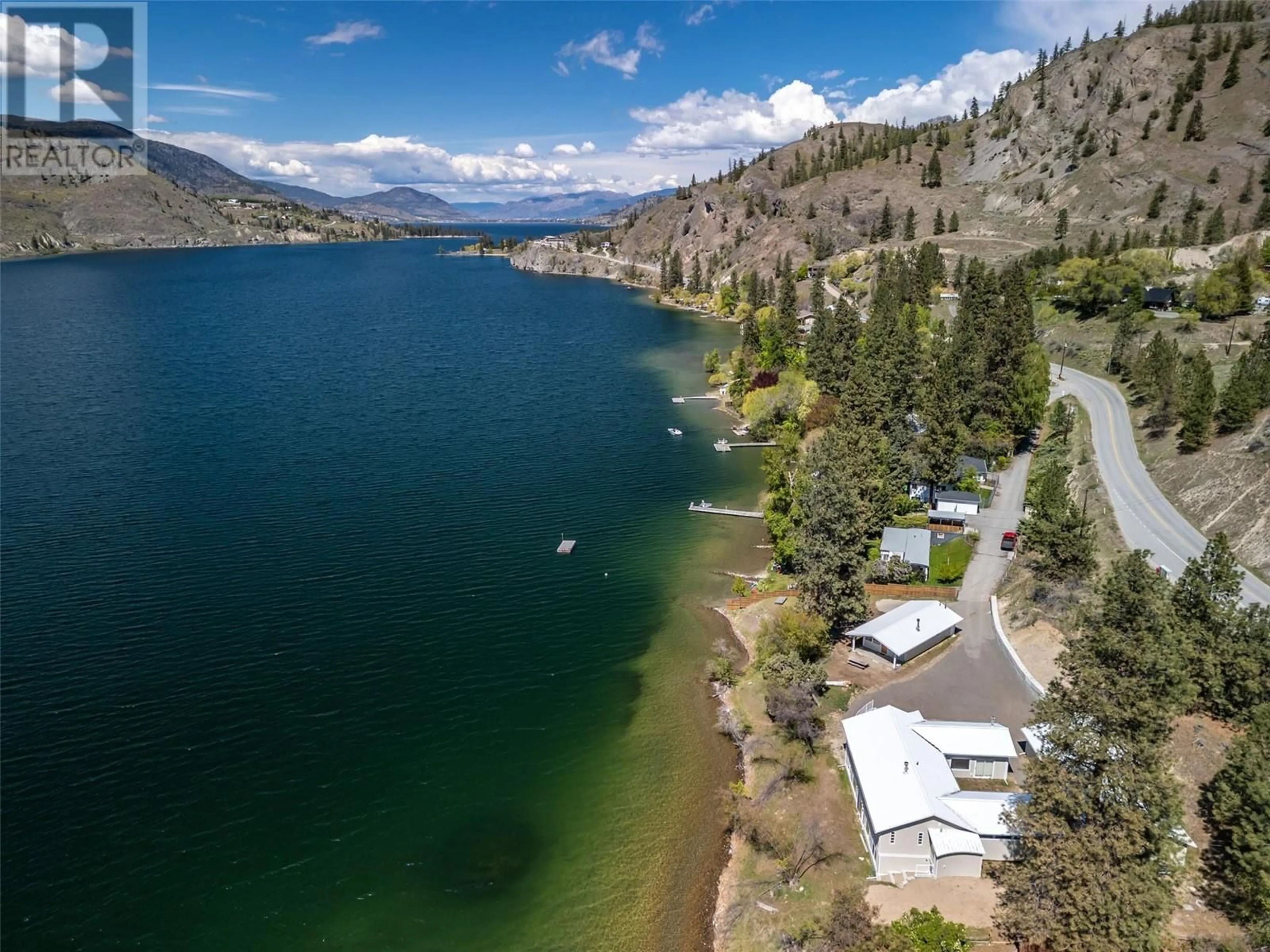 A pic from outside/outdoor area/front of a property/back of a property/a pic from drone, water/lake/river/ocean view for 368 & 374 EASTSIDE ROAD, Okanagan Falls British Columbia V0H1R5