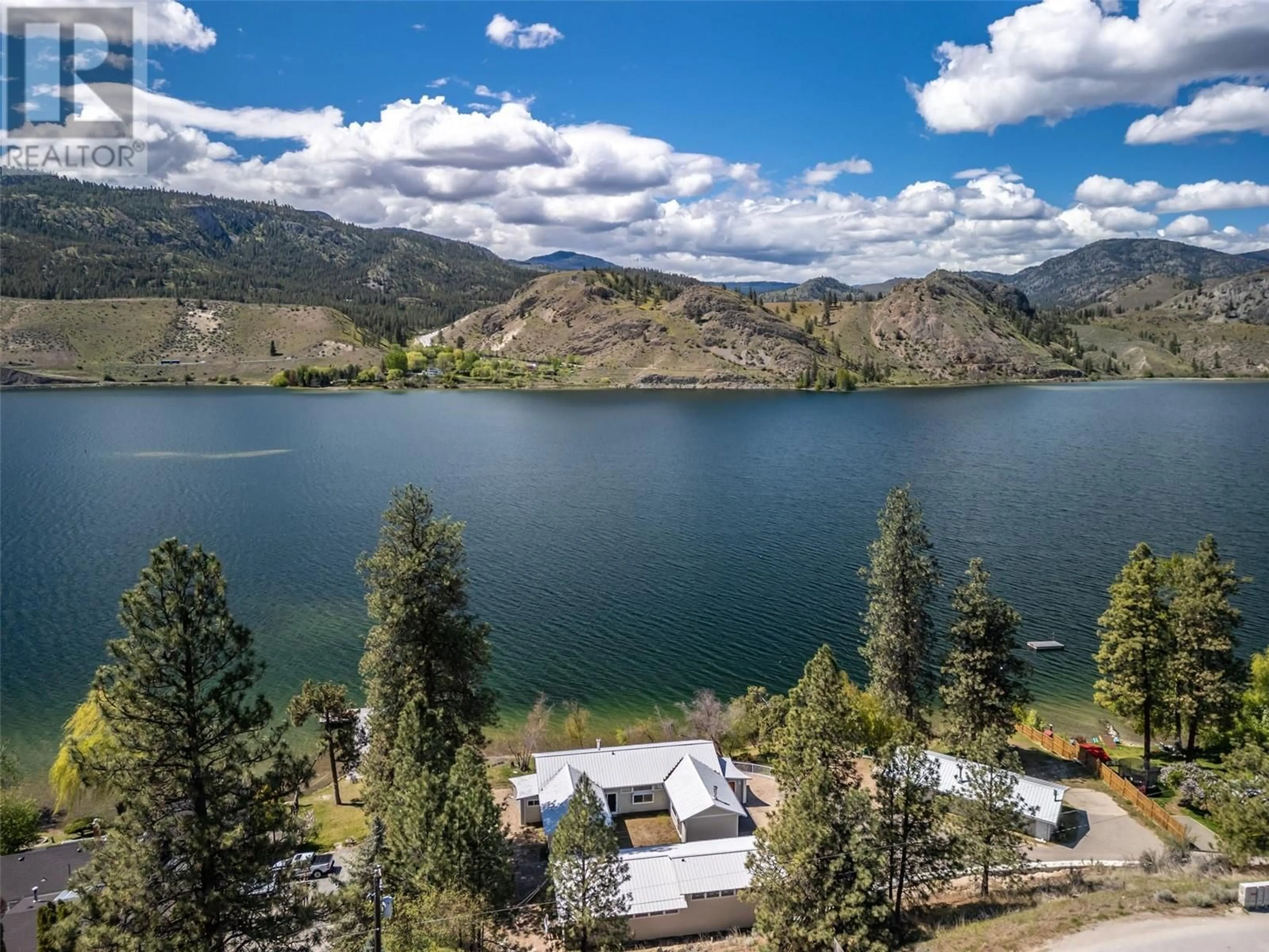 A pic from outside/outdoor area/front of a property/back of a property/a pic from drone, water/lake/river/ocean view for 368 & 374 EASTSIDE ROAD, Okanagan Falls British Columbia V0H1R5