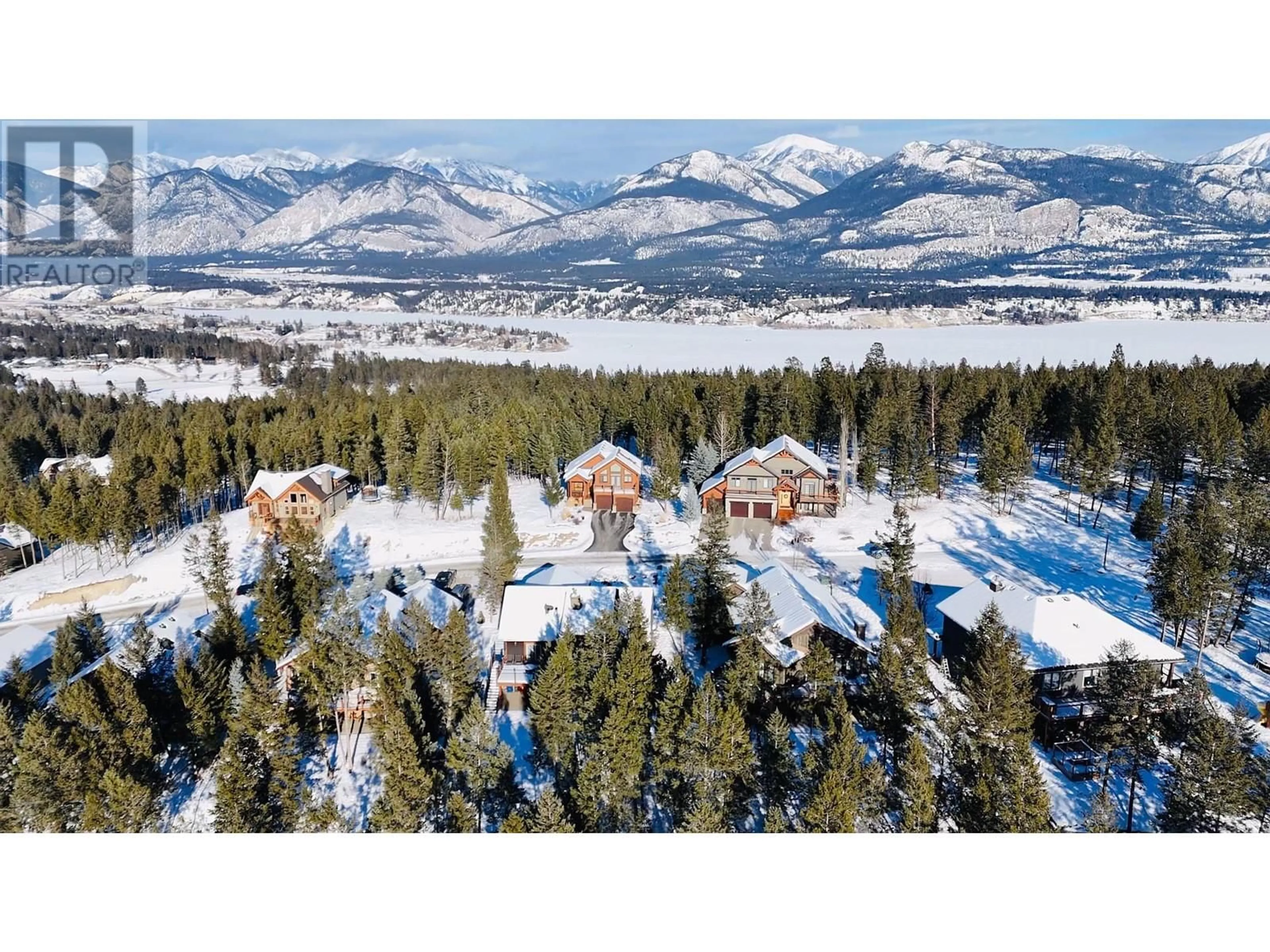 A pic from outside/outdoor area/front of a property/back of a property/a pic from drone, mountain view for 2526 Cobblestone Trail, Invermere British Columbia V0A1K6