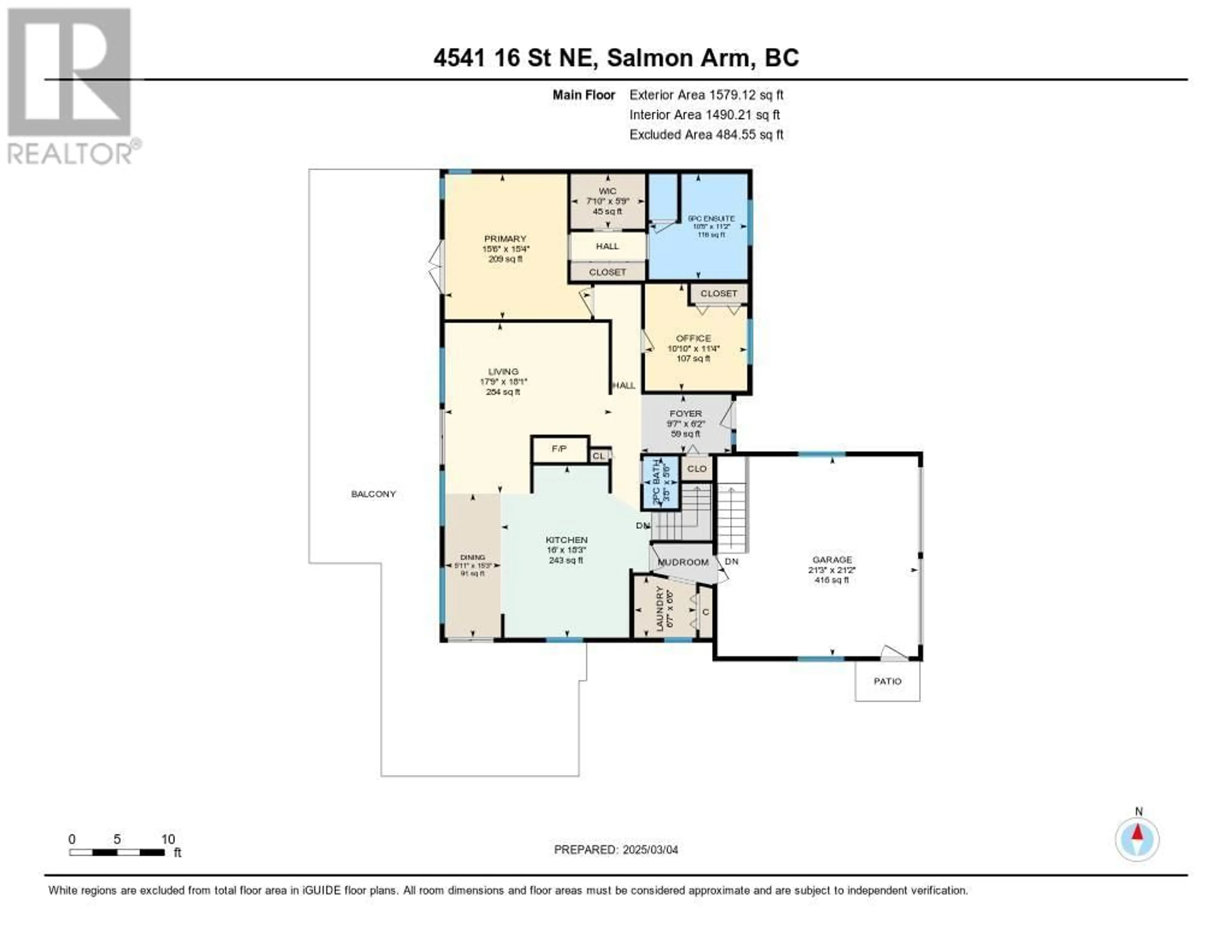 Floor plan for 4541 16 STREET NORTHEAST, Salmon Arm British Columbia V1E1E1