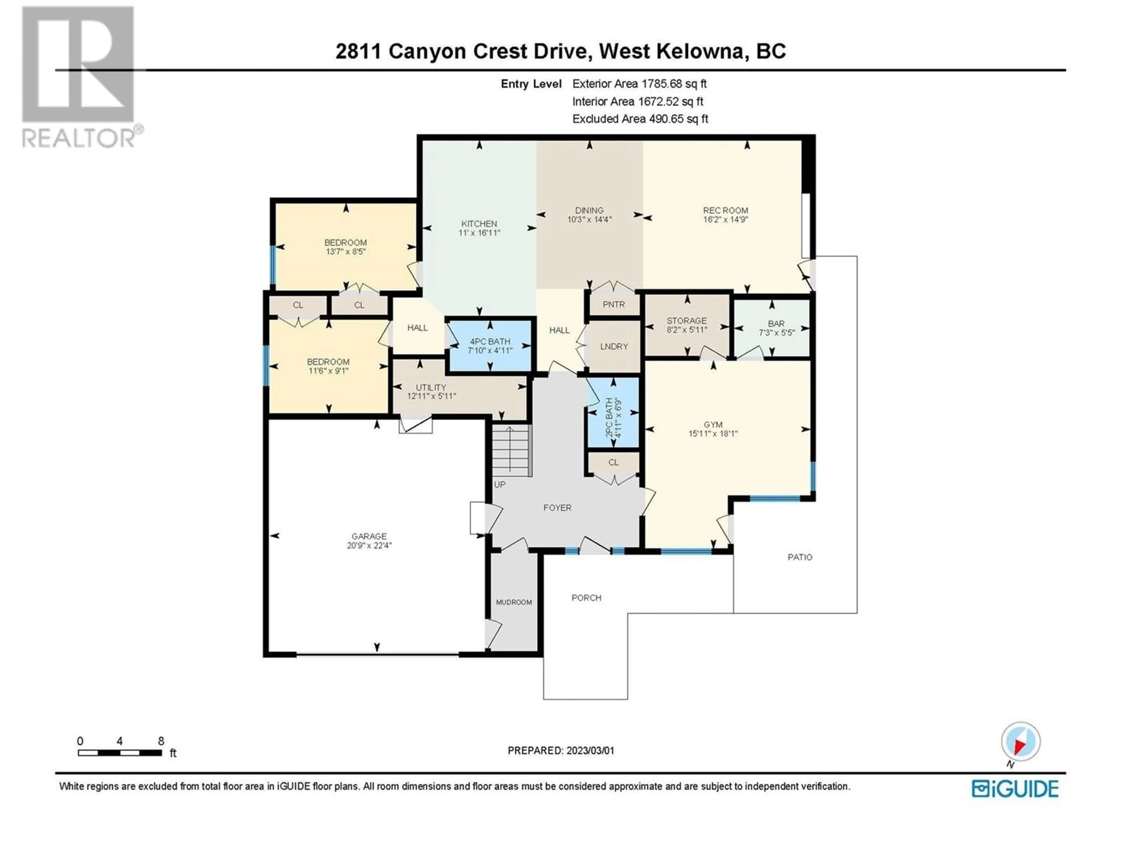 Floor plan for 2811 Canyon Crest Drive, West Kelowna British Columbia V4T0E3