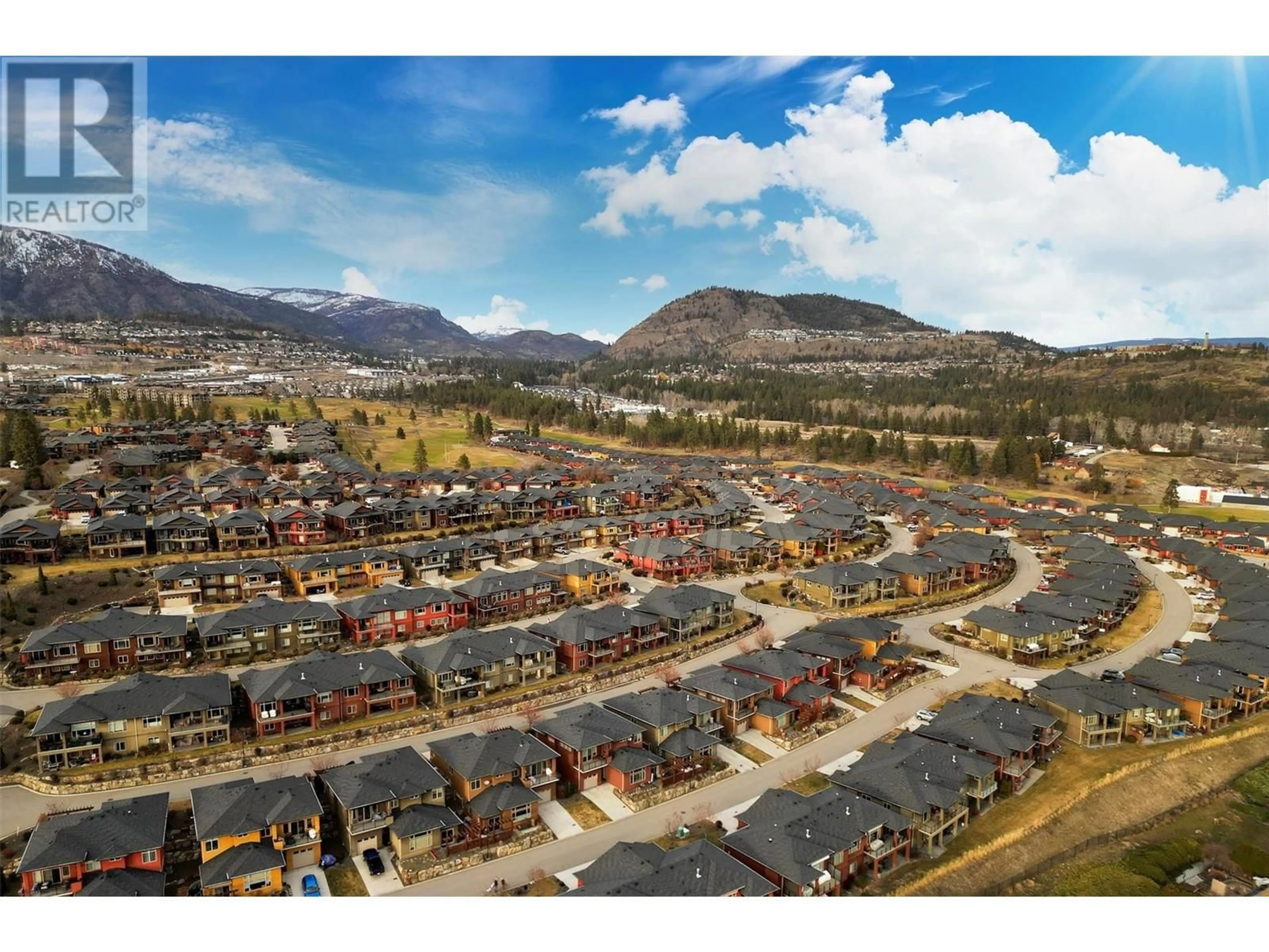 A pic from outside/outdoor area/front of a property/back of a property/a pic from drone, mountain view for 2190 Alvarado Trail, West Kelowna British Columbia V4T3B8