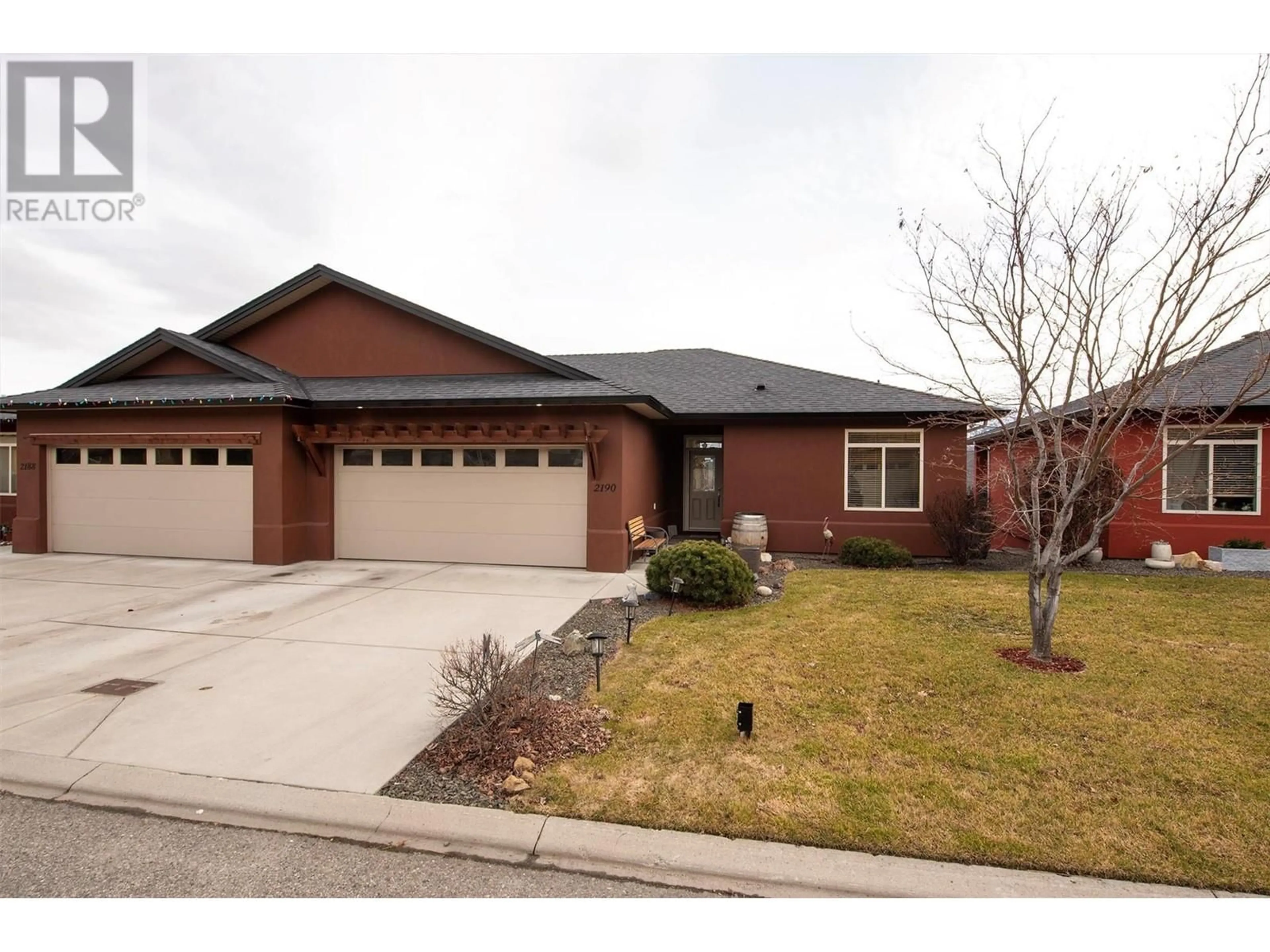 Home with brick exterior material, street for 2190 Alvarado Trail, West Kelowna British Columbia V4T3B8