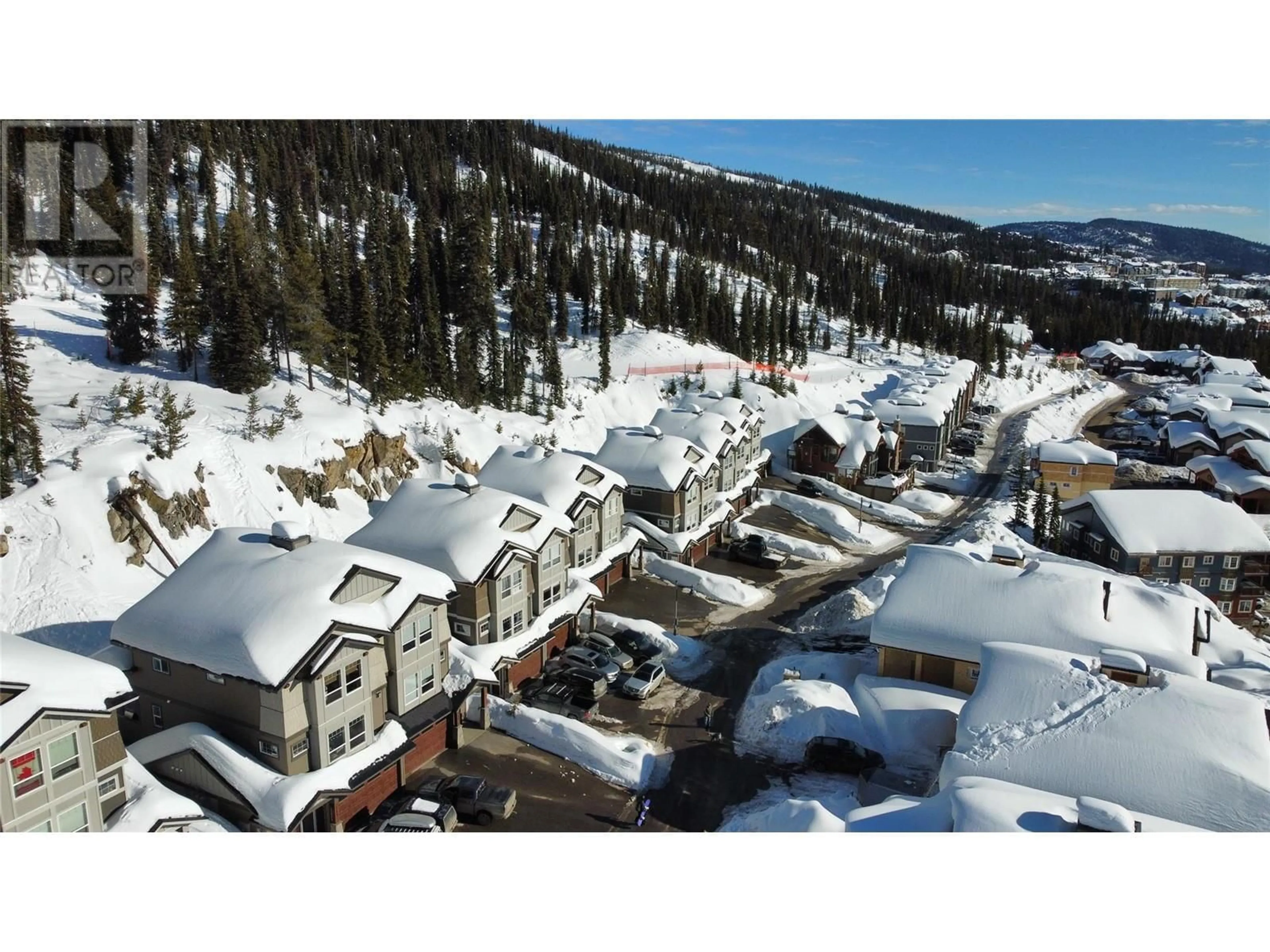 A pic from outside/outdoor area/front of a property/back of a property/a pic from drone, mountain view for 240B GRIZZLY RIDGE TRAIL, Big White British Columbia V1P1P3