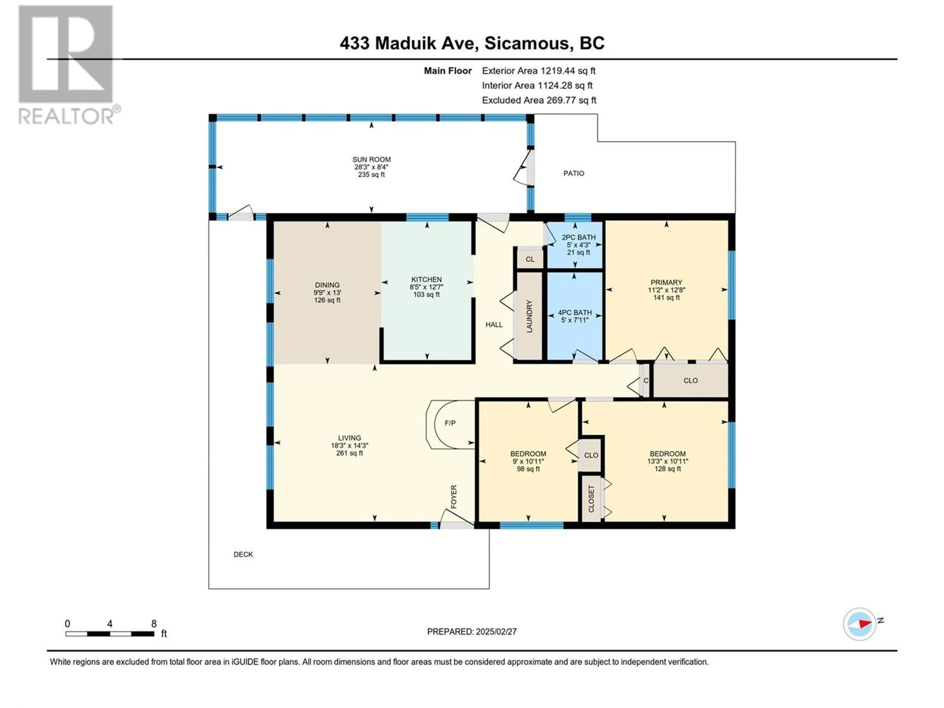 Floor plan for 433 Maduik Avenue, Sicamous British Columbia V0E2V1