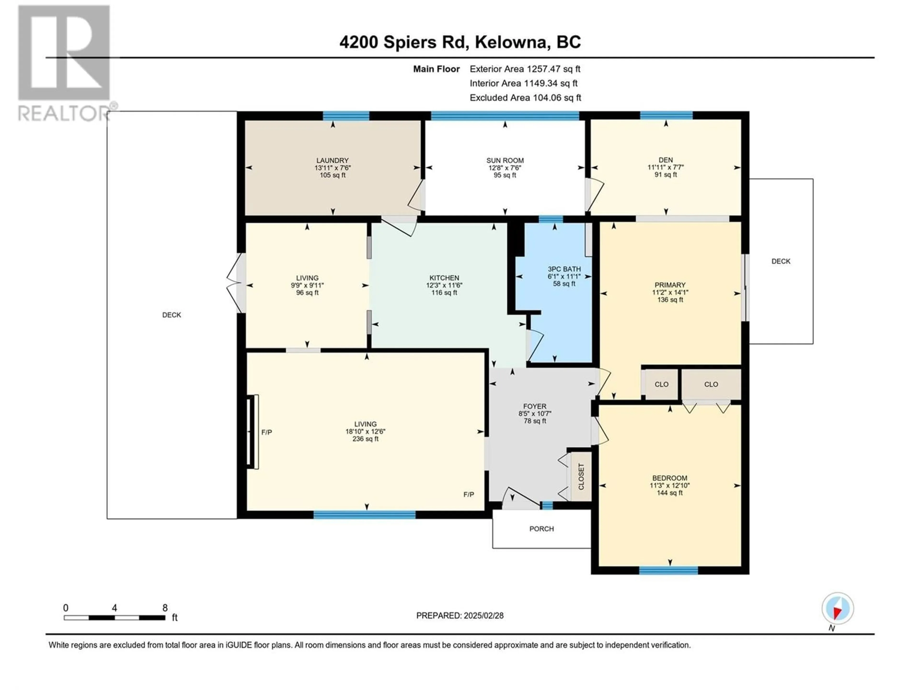 Floor plan for 4200 Spiers Road, Kelowna British Columbia V1W4B5