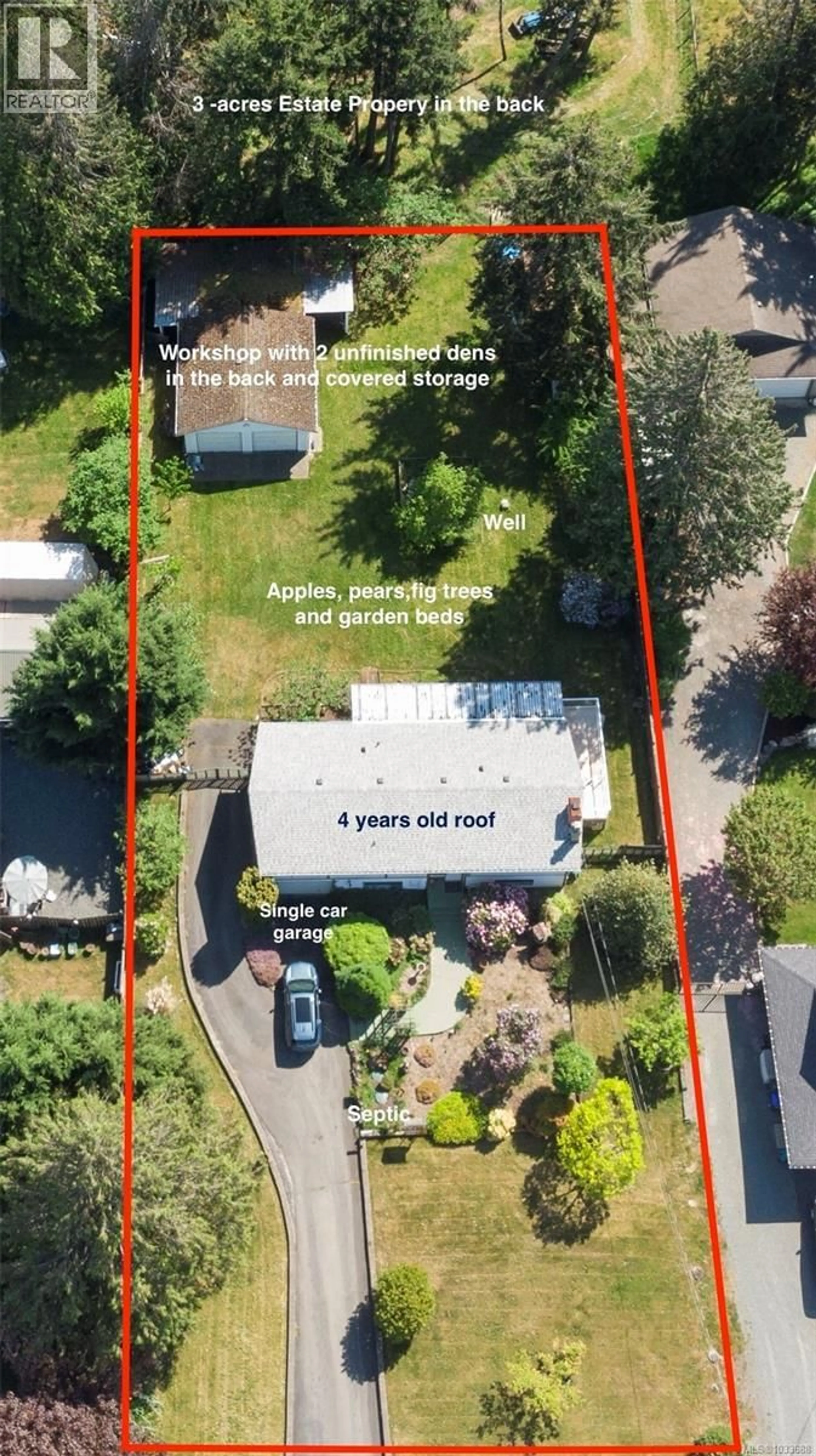 A pic from outside/outdoor area/front of a property/back of a property/a pic from drone, street for 7937 SOUTHWIND DRIVE, Lantzville British Columbia V0R2H0