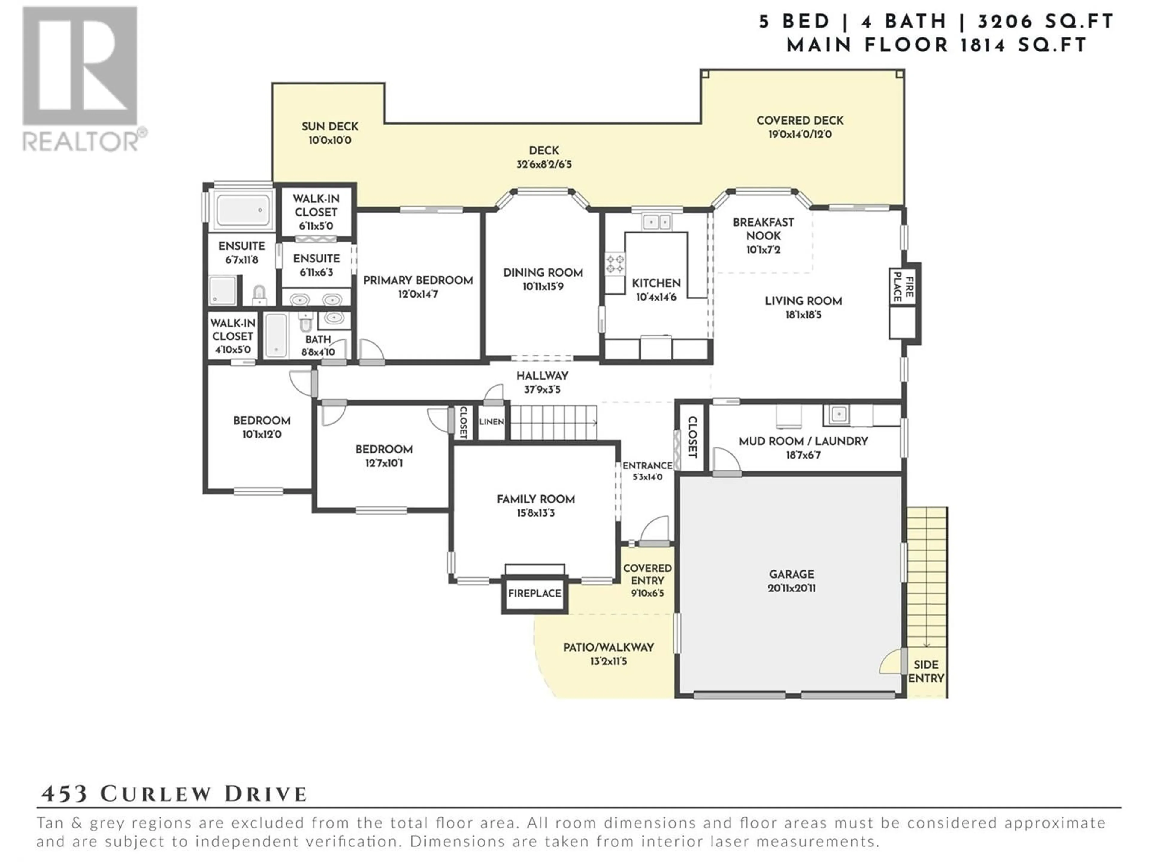 Floor plan for 453 Curlew Drive Lot# 1, Kelowna British Columbia V1W4L2