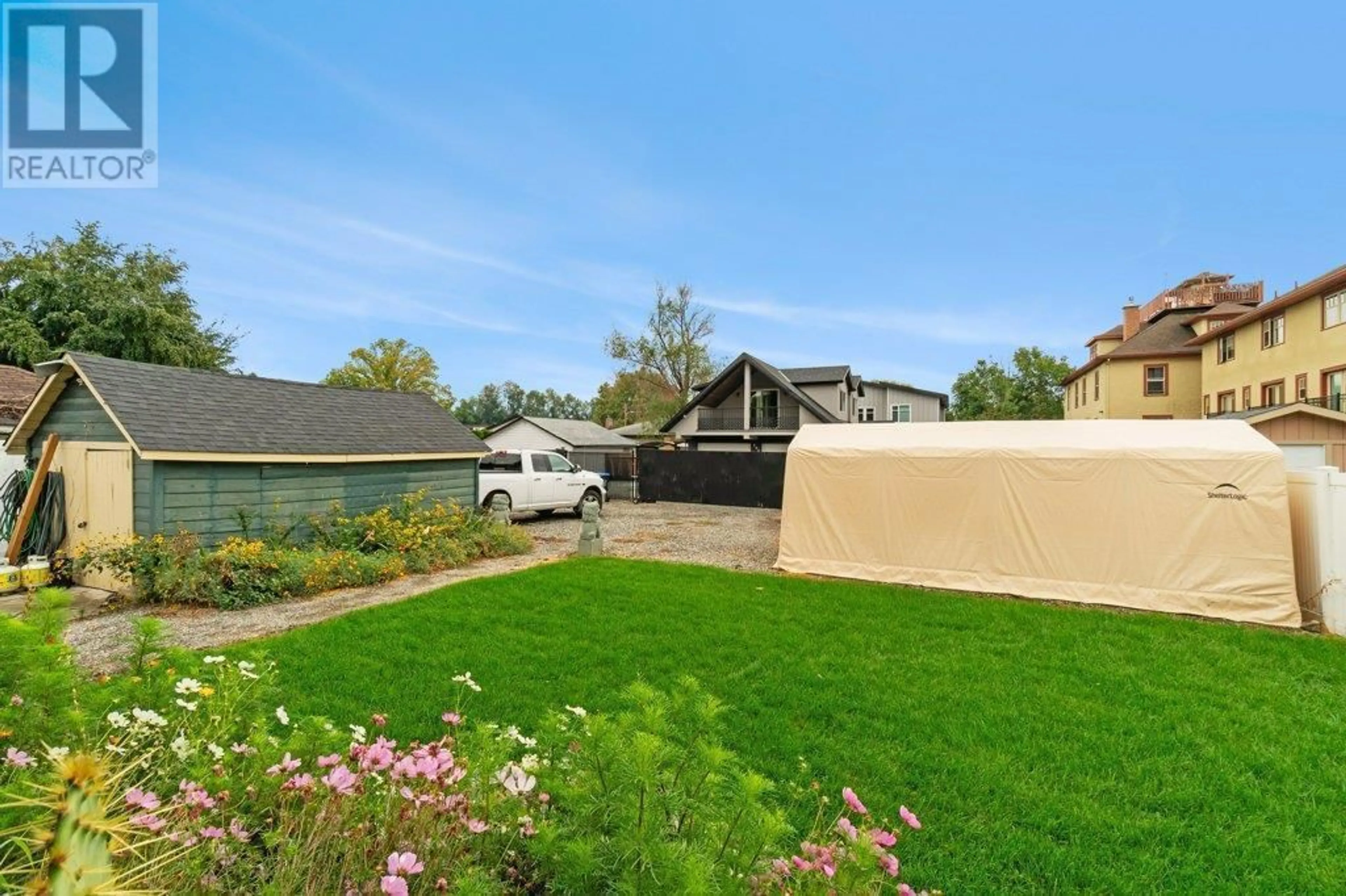 A pic from outside/outdoor area/front of a property/back of a property/a pic from drone, street for 789 SUTHERLAND AVENUE, Kelowna British Columbia V1Y5X4