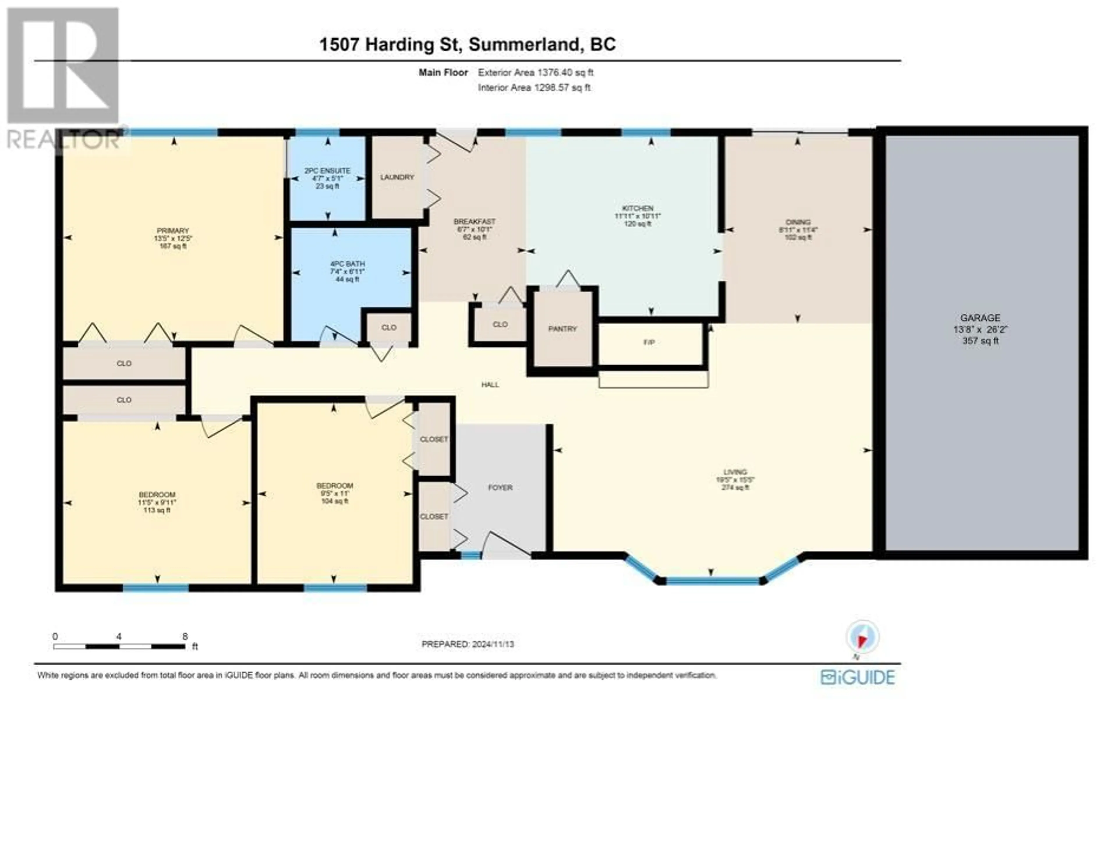 Floor plan for 1507 HARDING STREET, Summerland British Columbia V0H1Z9