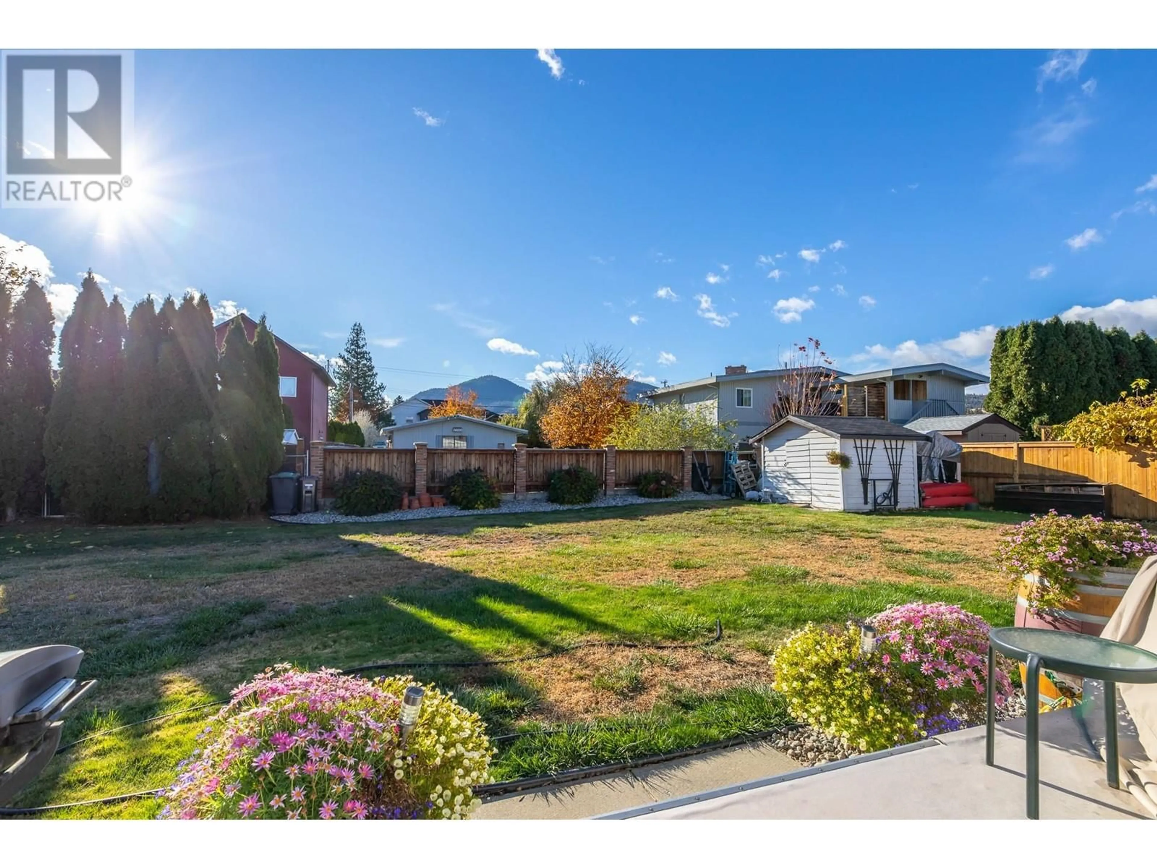 A pic from outside/outdoor area/front of a property/back of a property/a pic from drone, mountain view for 1507 HARDING STREET, Summerland British Columbia V0H1Z9