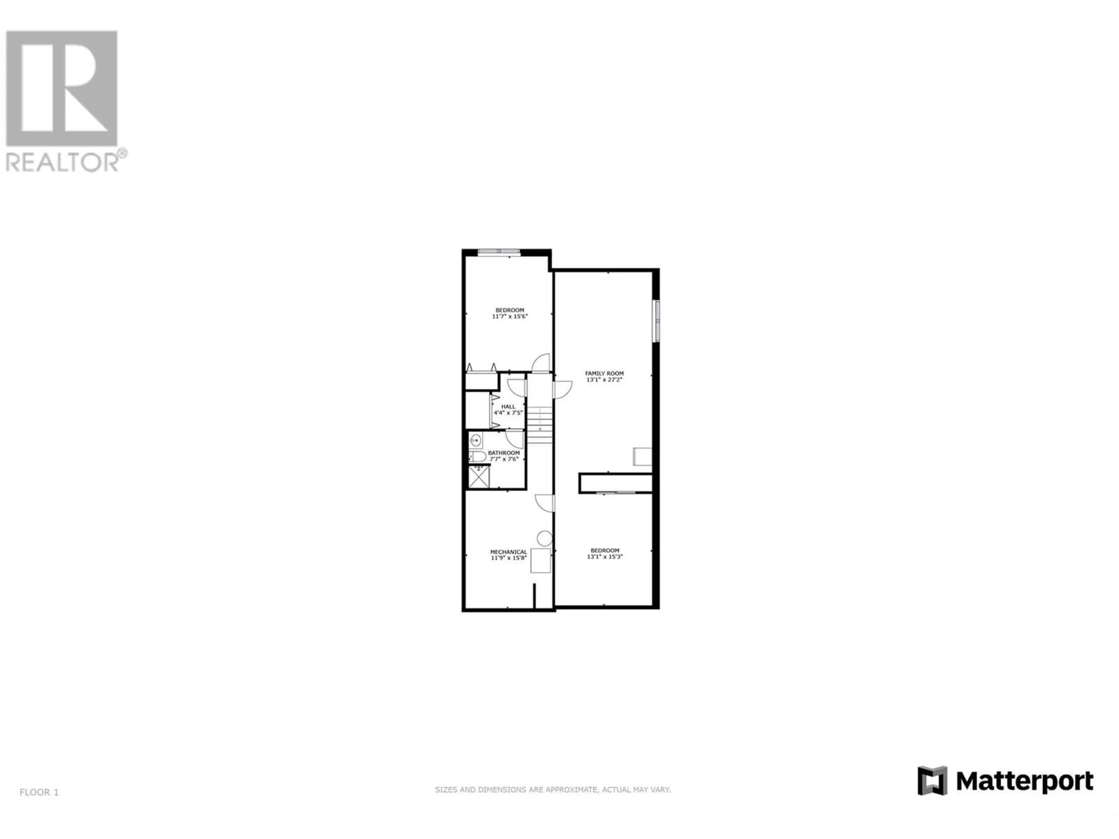 Floor plan for 25 - 1874 PARKVIEW CRESCENT, Kelowna British Columbia V1X7G6