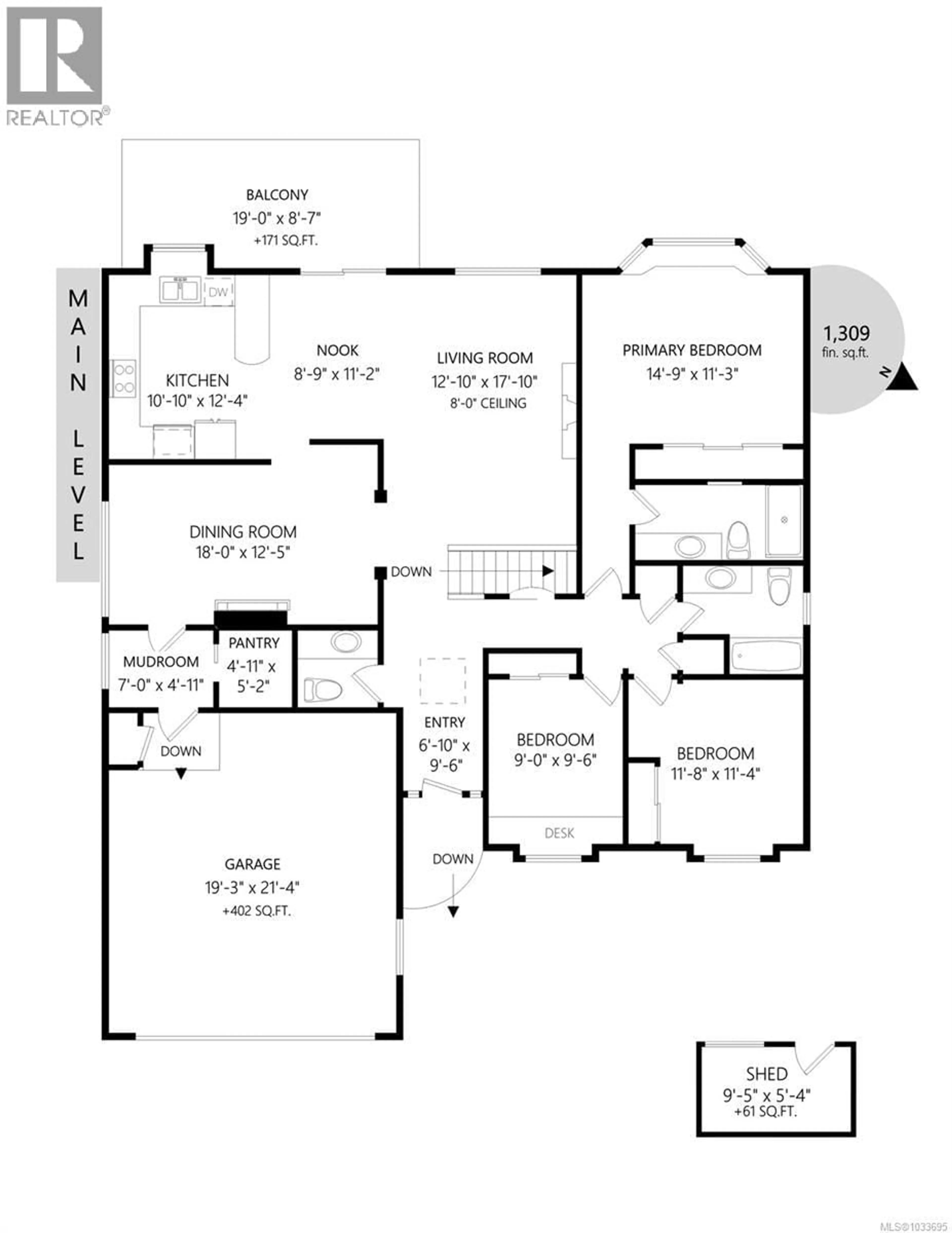 Floor plan for 1089 COLLEGE DRIVE, Nanaimo British Columbia V9R5X3