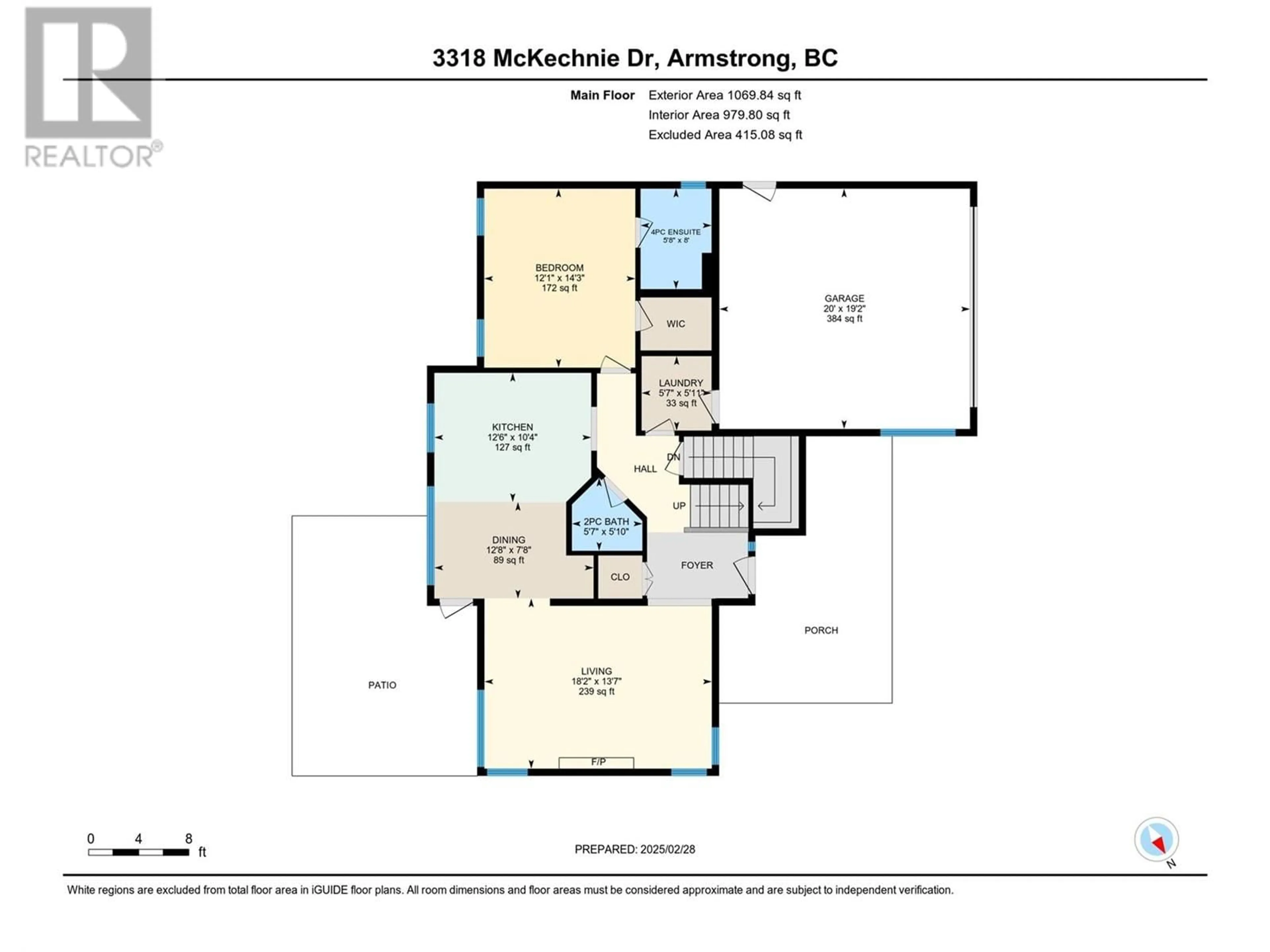 Floor plan for 3318 McKechnie Drive, Armstrong British Columbia V4Y0X6