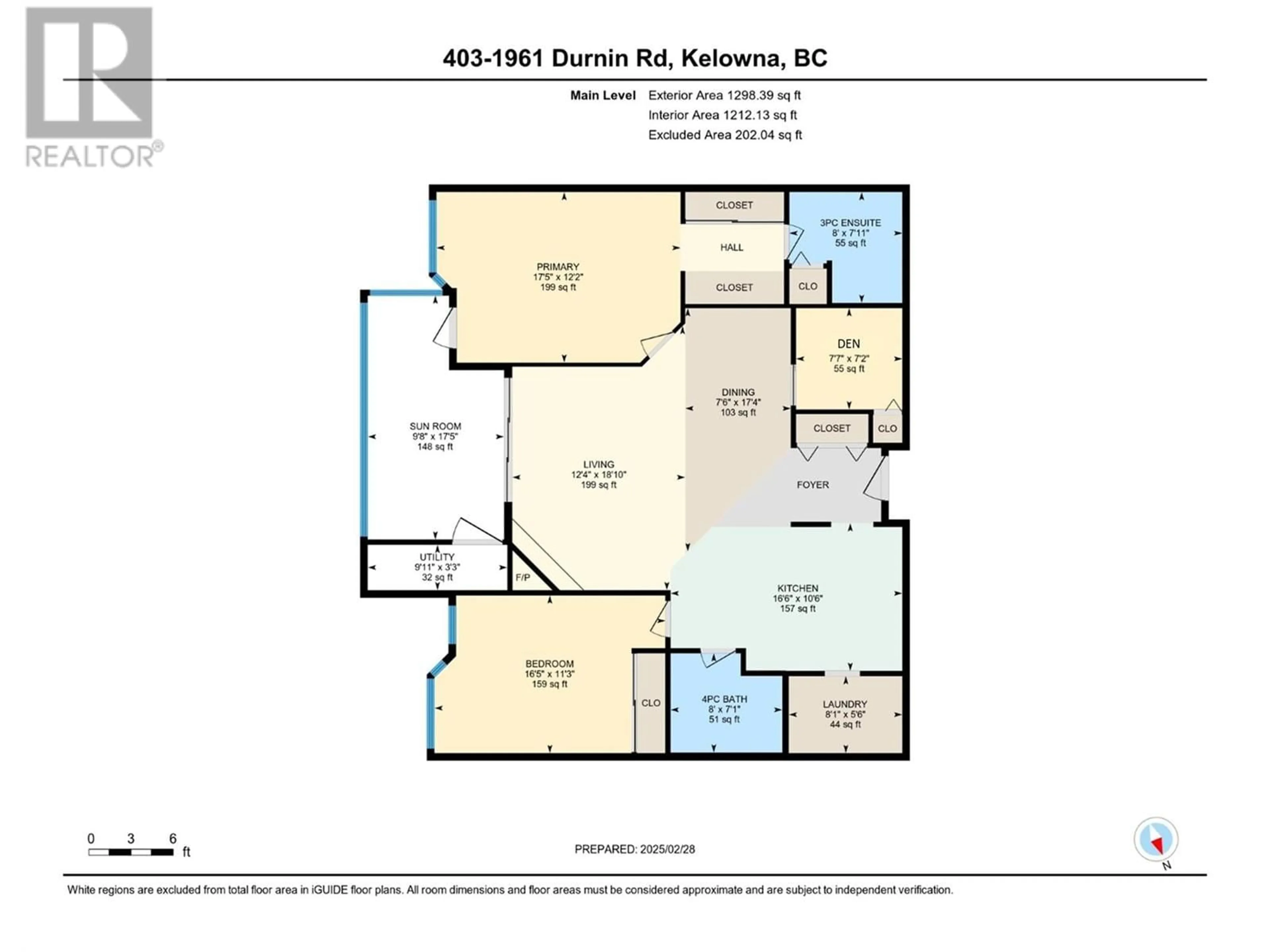 Floor plan for 1961 Durnin Road Unit# 403, Kelowna British Columbia V1X7Z6