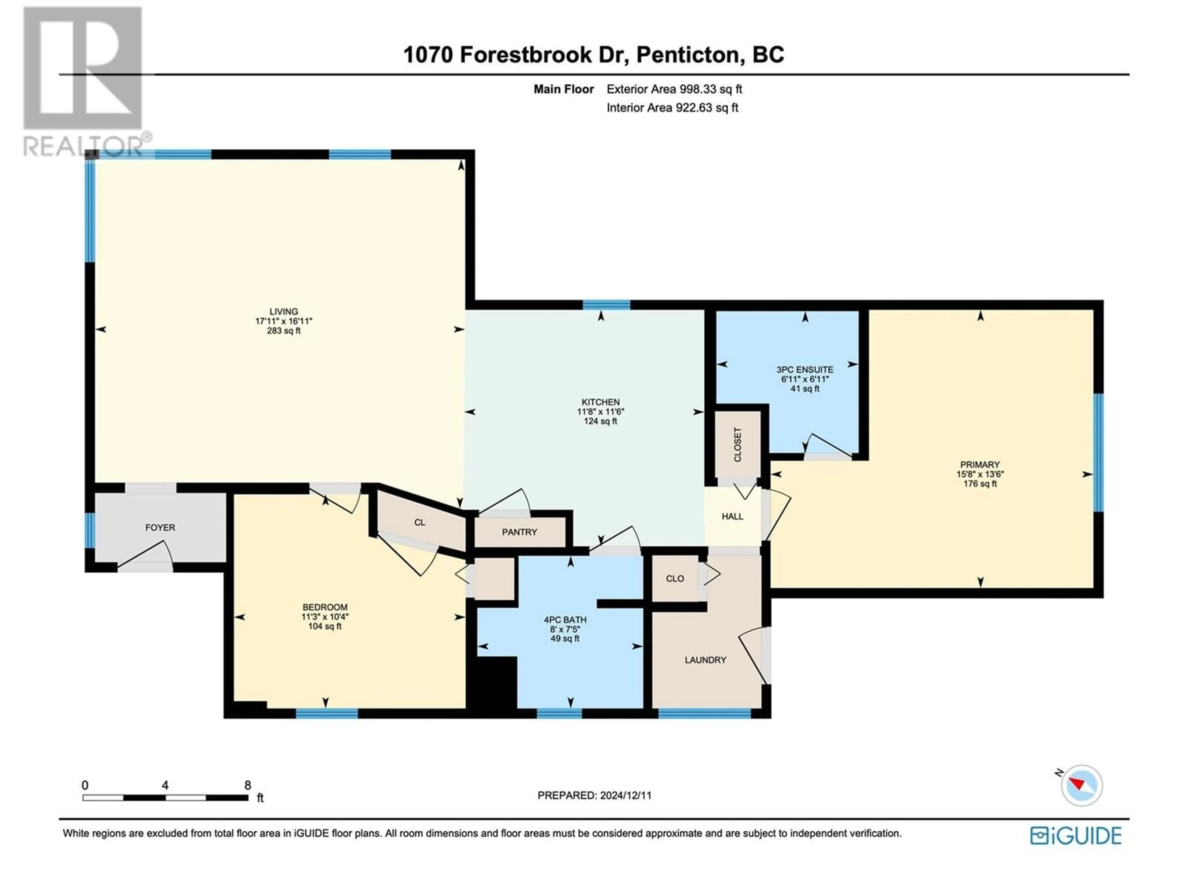 Floor plan for 1070 FORESTBROOK DRIVE, Penticton British Columbia V2A2G3