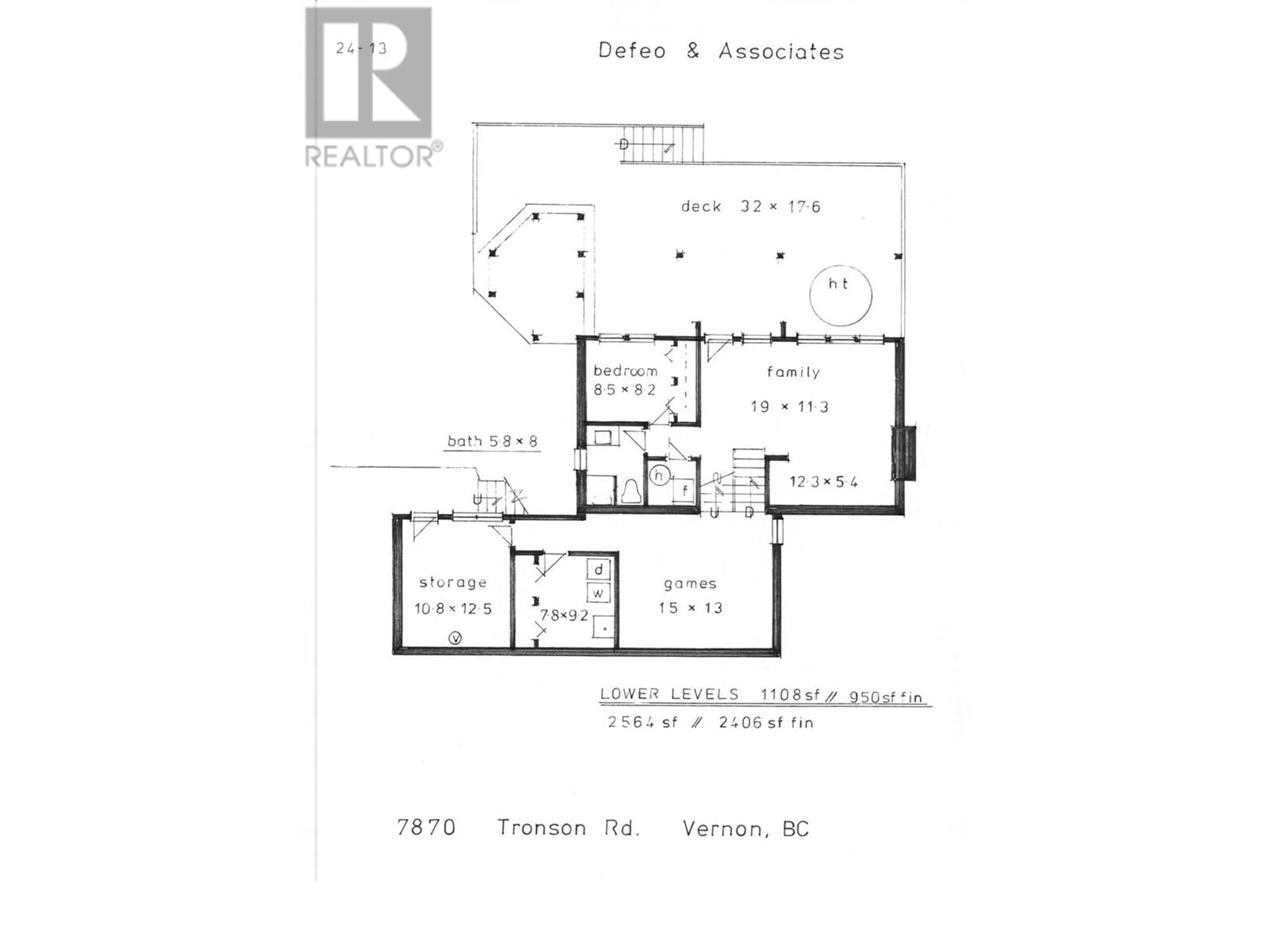 Floor plan for 7870 TRONSON ROAD, Vernon British Columbia V1H1C6