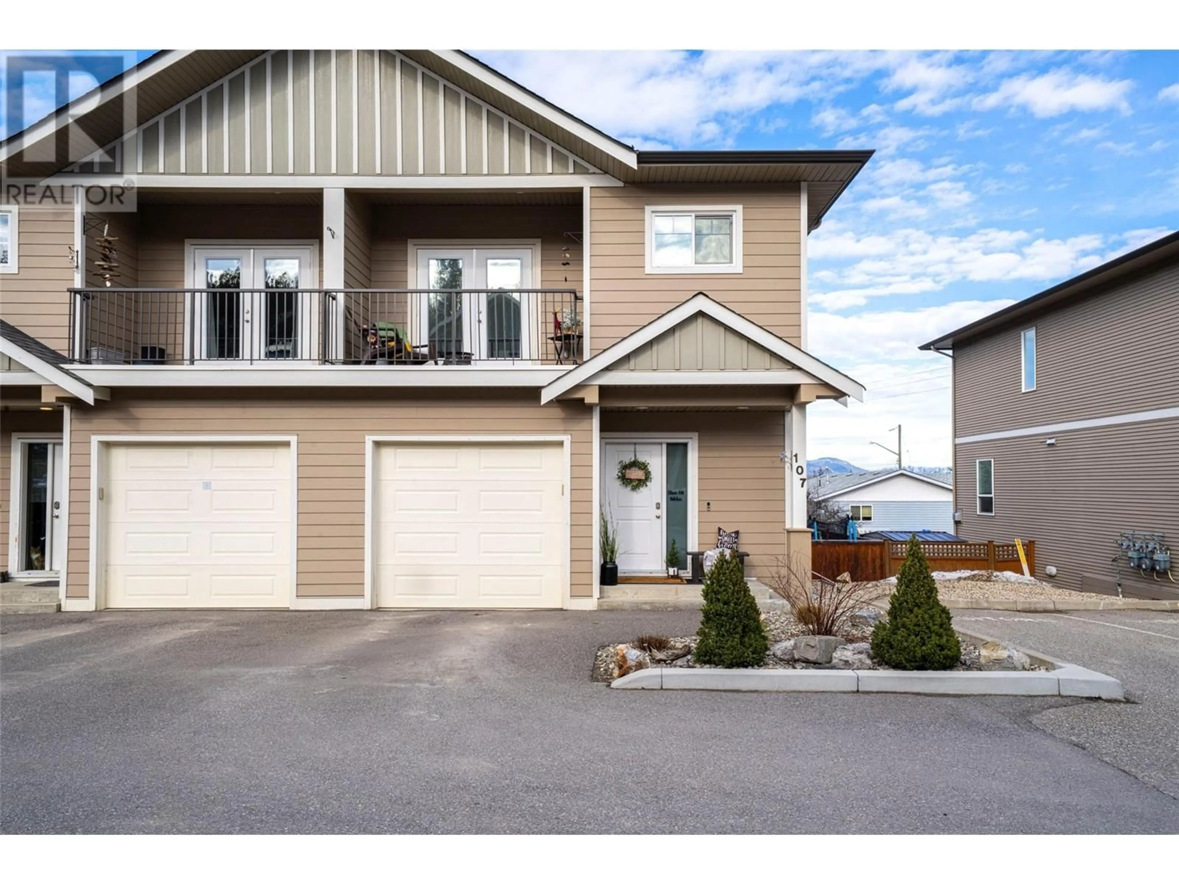 Home with vinyl exterior material, street for 107 - 173 SALMON ARM DRIVE, Enderby British Columbia V0E1V1