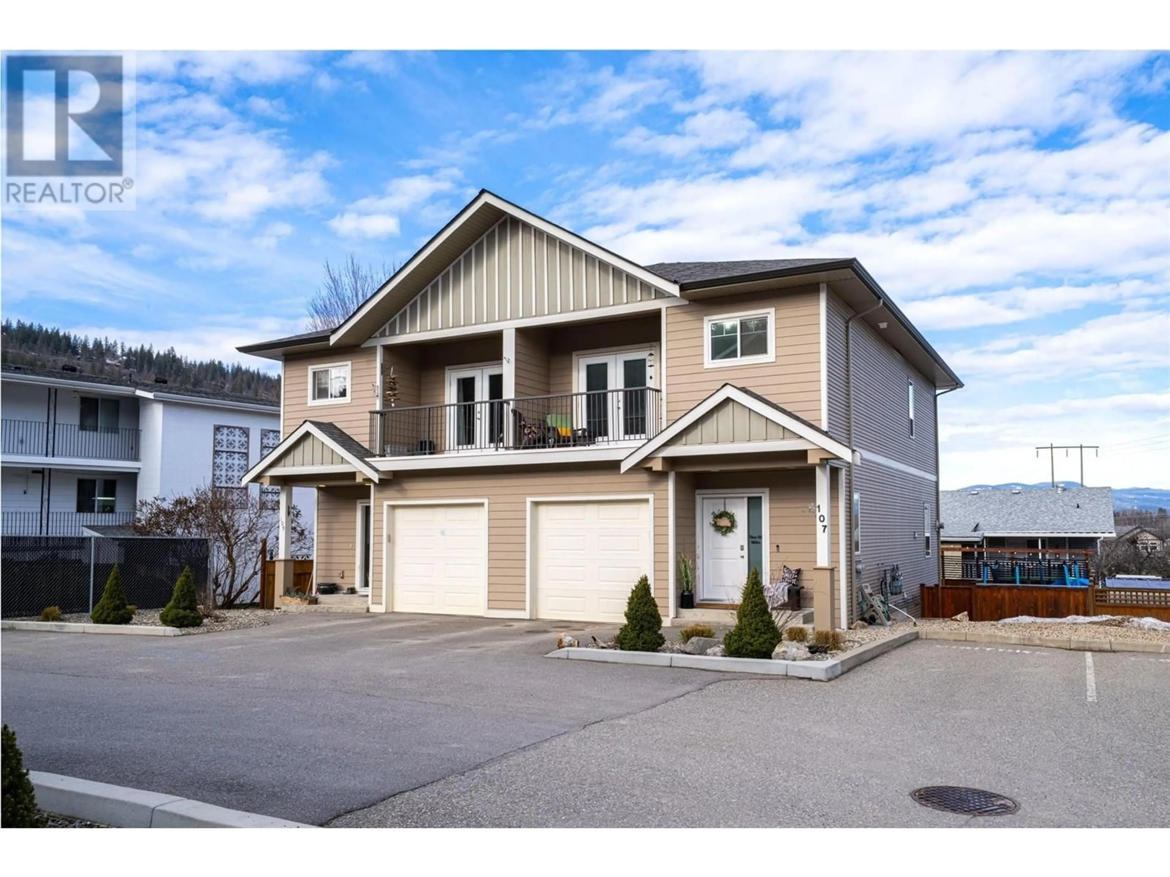 Home with vinyl exterior material, street for 107 - 173 SALMON ARM DRIVE, Enderby British Columbia V0E1V1