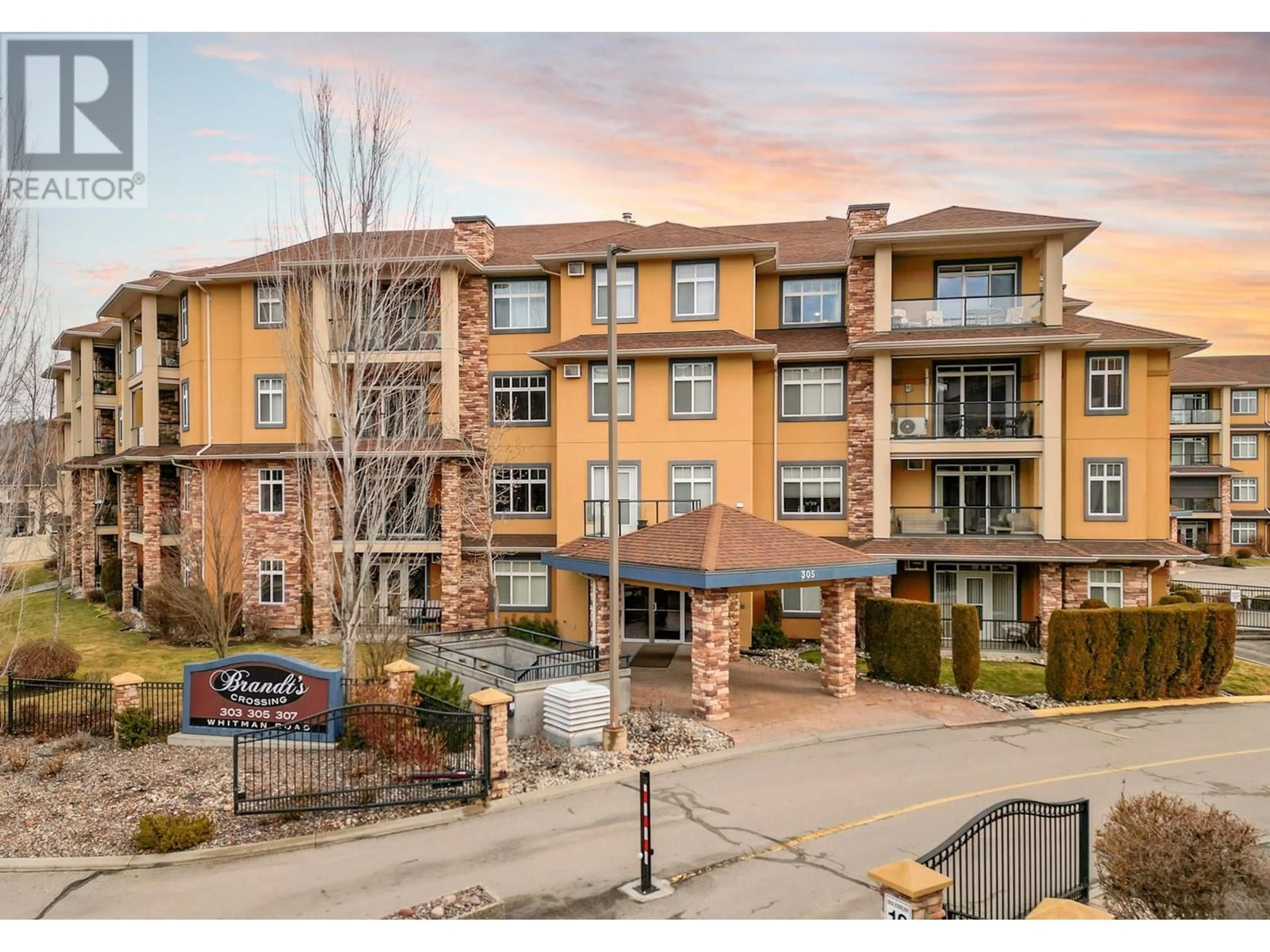 A pic from outside/outdoor area/front of a property/back of a property/a pic from drone, building for 305 Whitman Road Unit# 207, Kelowna British Columbia V1V2P3