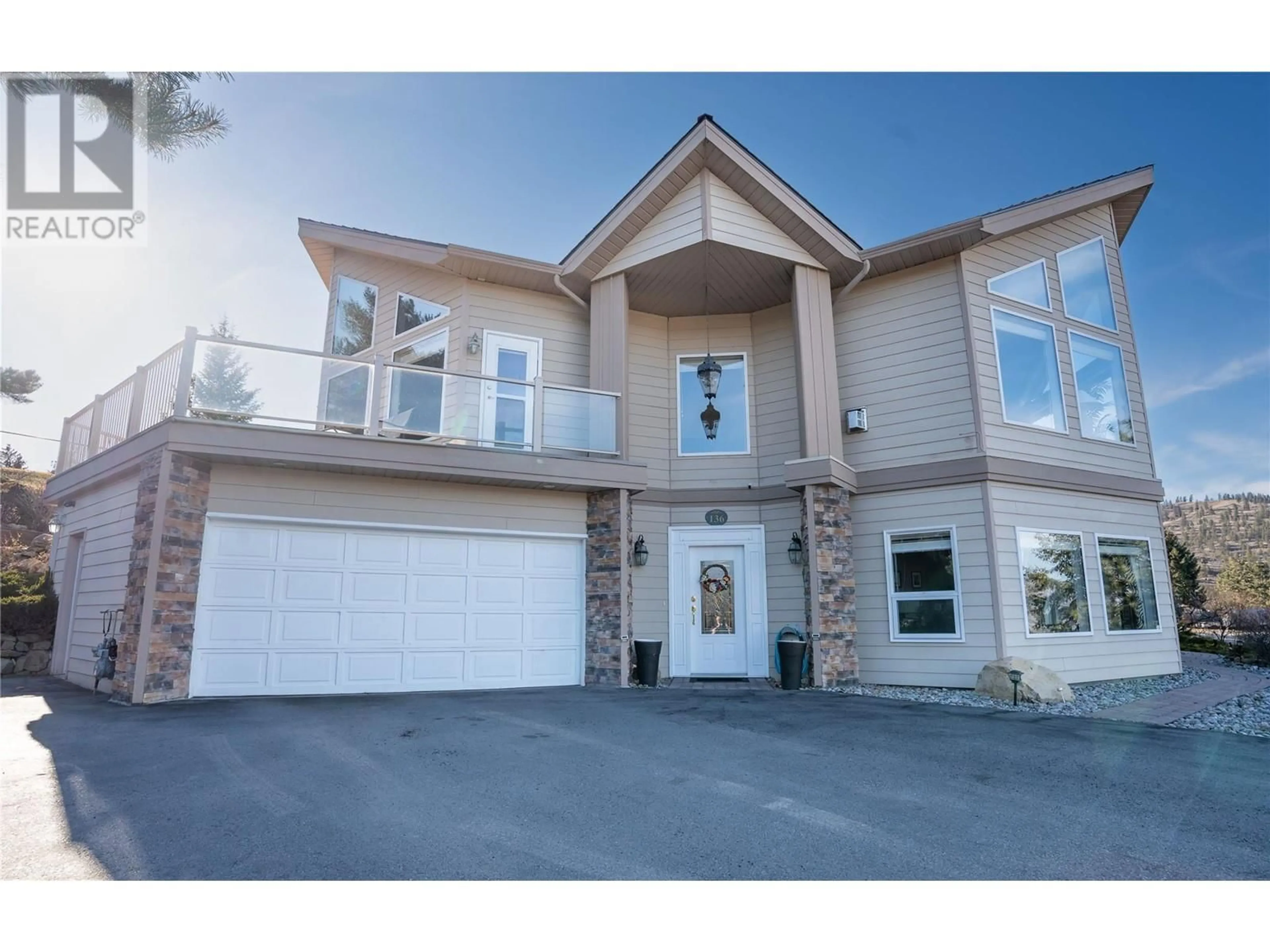Home with vinyl exterior material, street for 136 SUMAC RIDGE DRIVE, Summerland British Columbia V0H1Z6