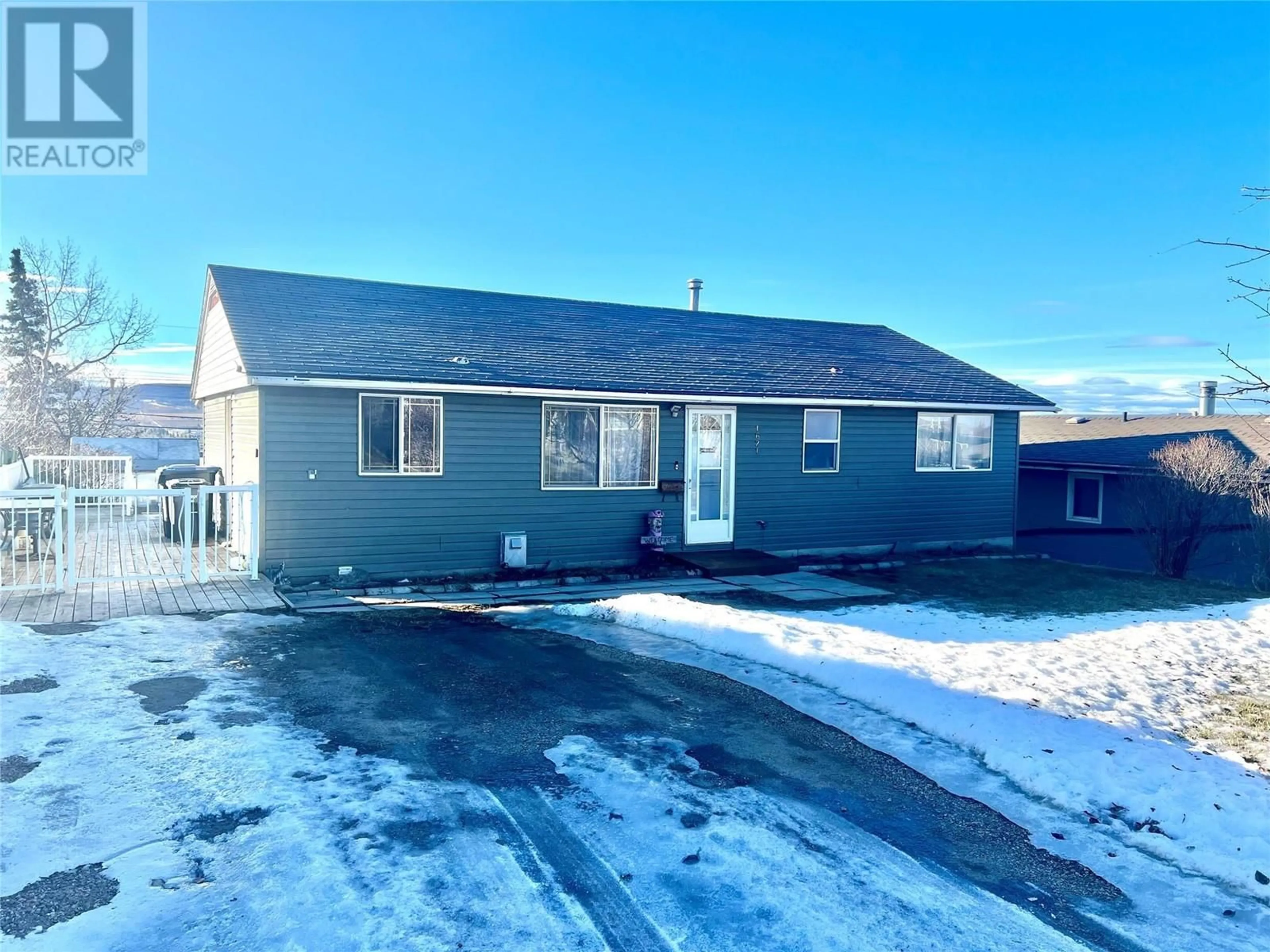 A pic from outside/outdoor area/front of a property/back of a property/a pic from drone, street for 1621 95 Avenue, Dawson Creek British Columbia V1G1K2