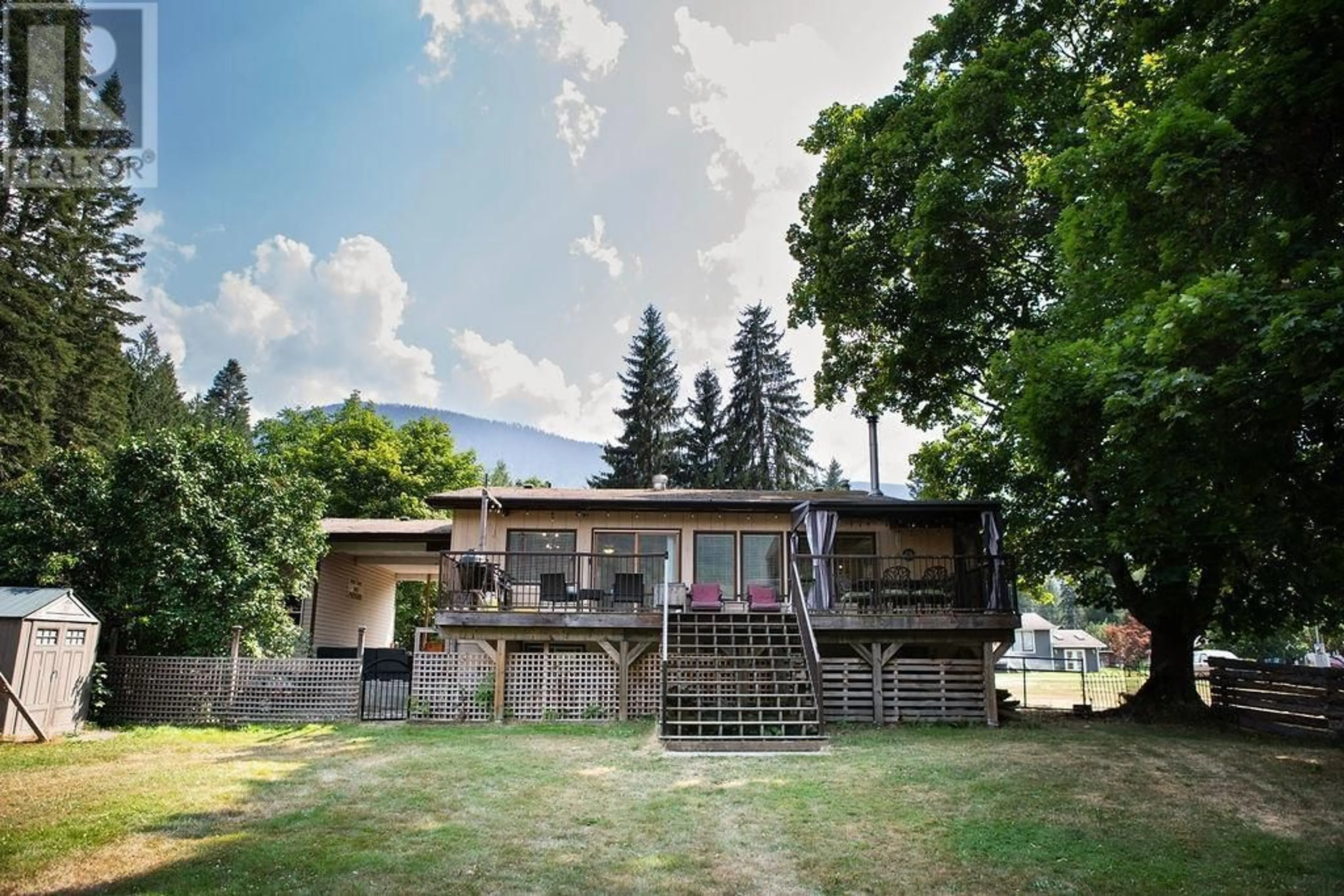 Patio, mountain view for 6171 ROWLEY ROAD, Harrop British Columbia V1L6P7