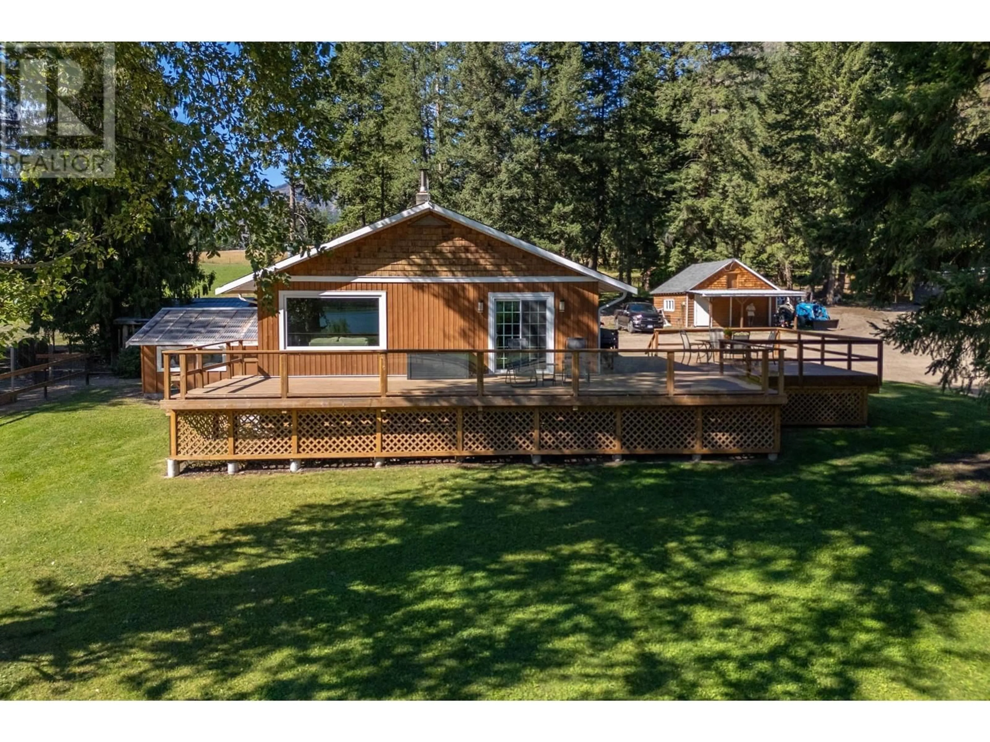 A pic from outside/outdoor area/front of a property/back of a property/a pic from drone, water/lake/river/ocean view for 8661 SKIMIKIN ROAD, Chase British Columbia V0E1M1