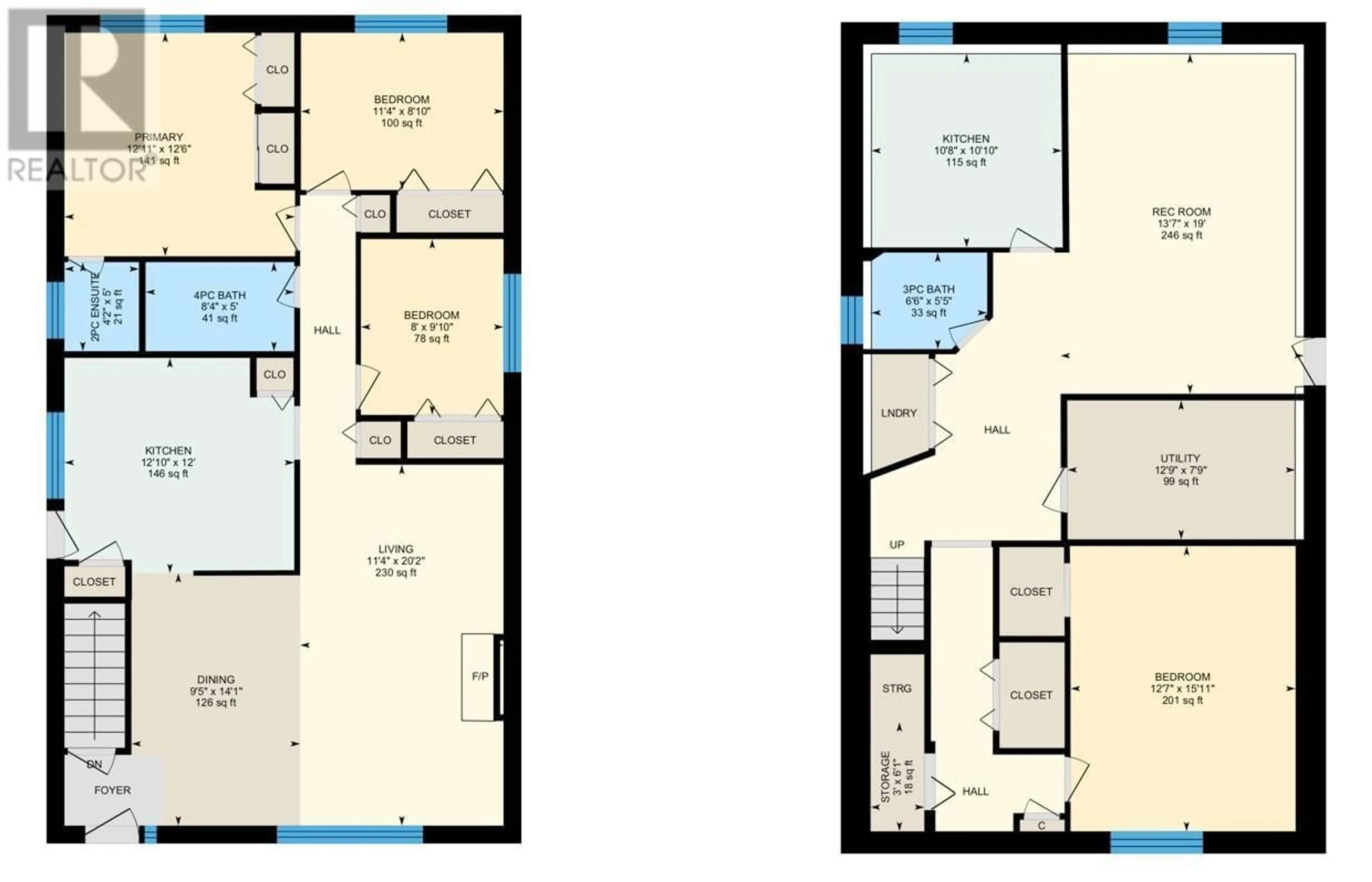 Floor plan for 145 Blairmore Crescent, Penticton British Columbia V2A7E2