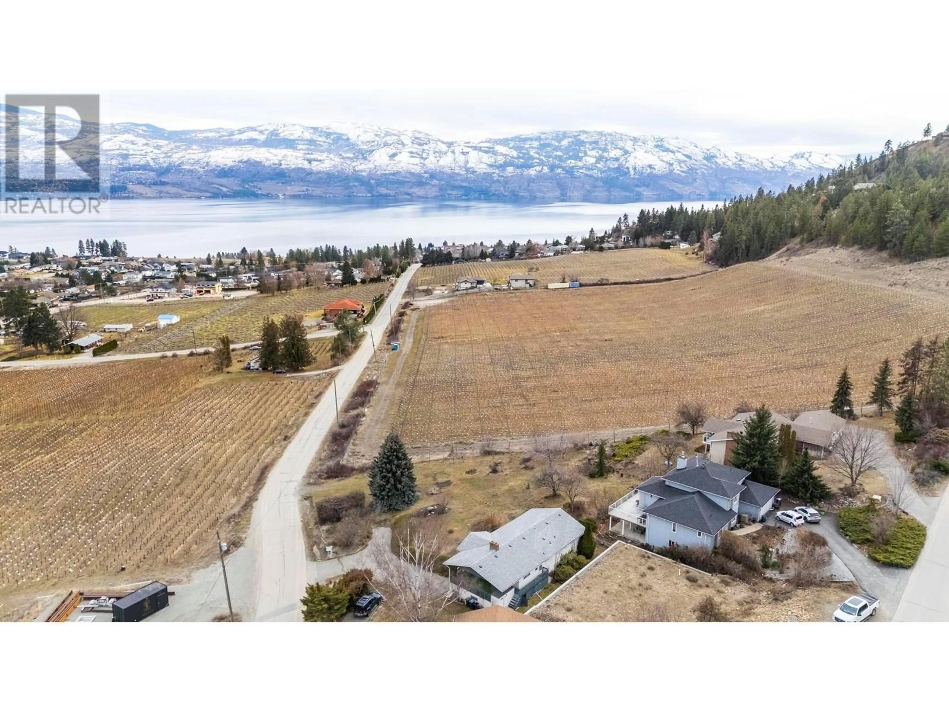 A pic from outside/outdoor area/front of a property/back of a property/a pic from drone, mountain view for 2870 OURTOLAND ROAD, West Kelowna British Columbia V1Z2H6